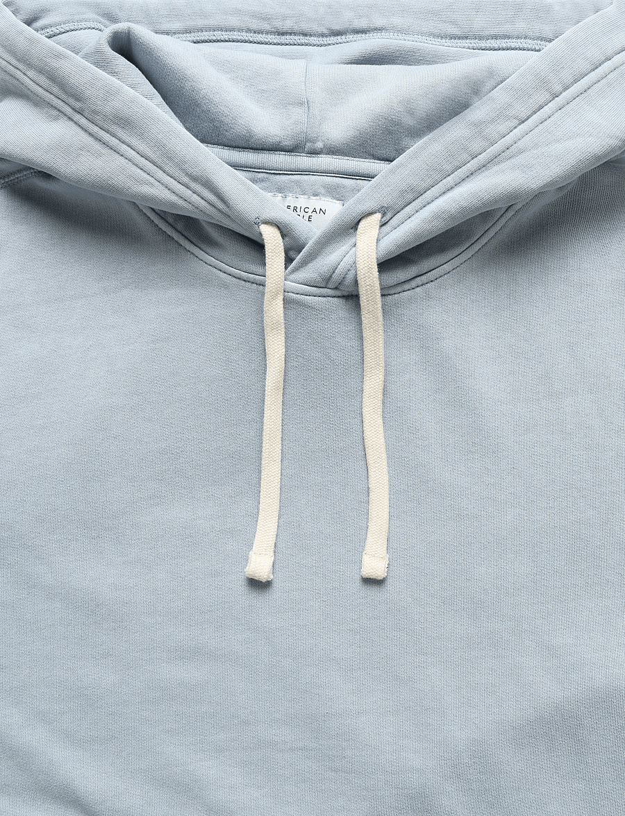 American Eagle - 2211 HERITAGE SOLID FREMONT WASH HOODIE - sporta džemperi - light blue - 5