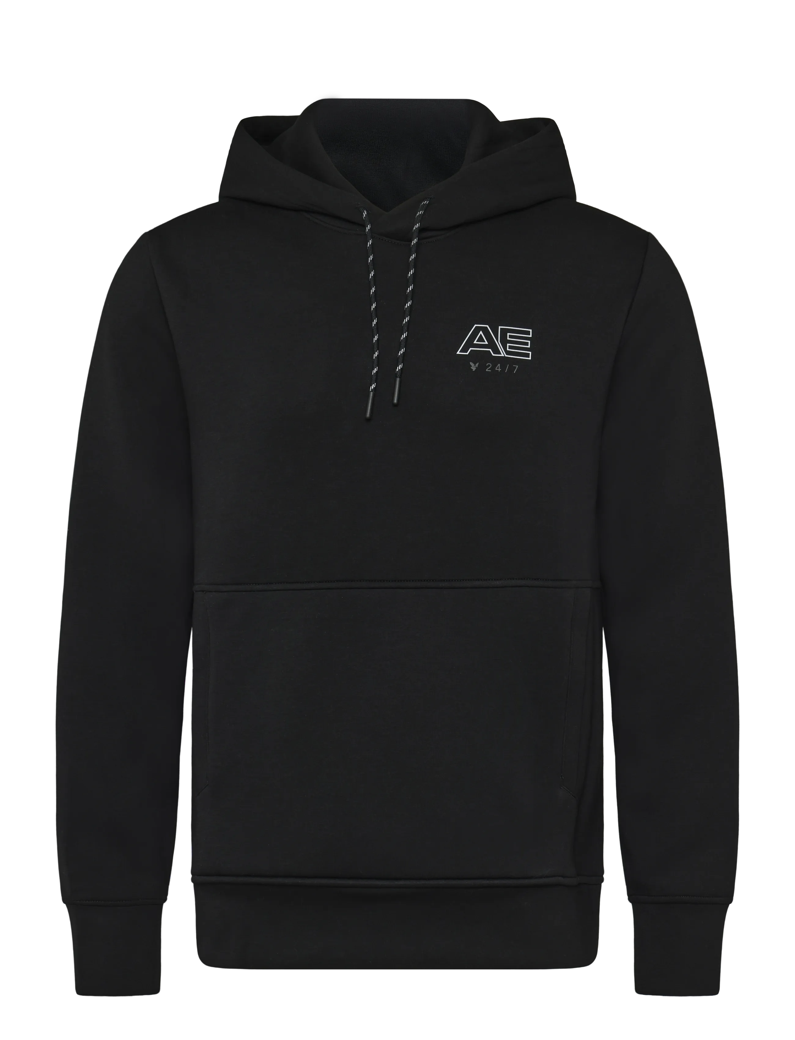 American Eagle 2202 MANCHEGO ACTIVE POPOVER HOODIE - Sweatshirts - BLACK / black
