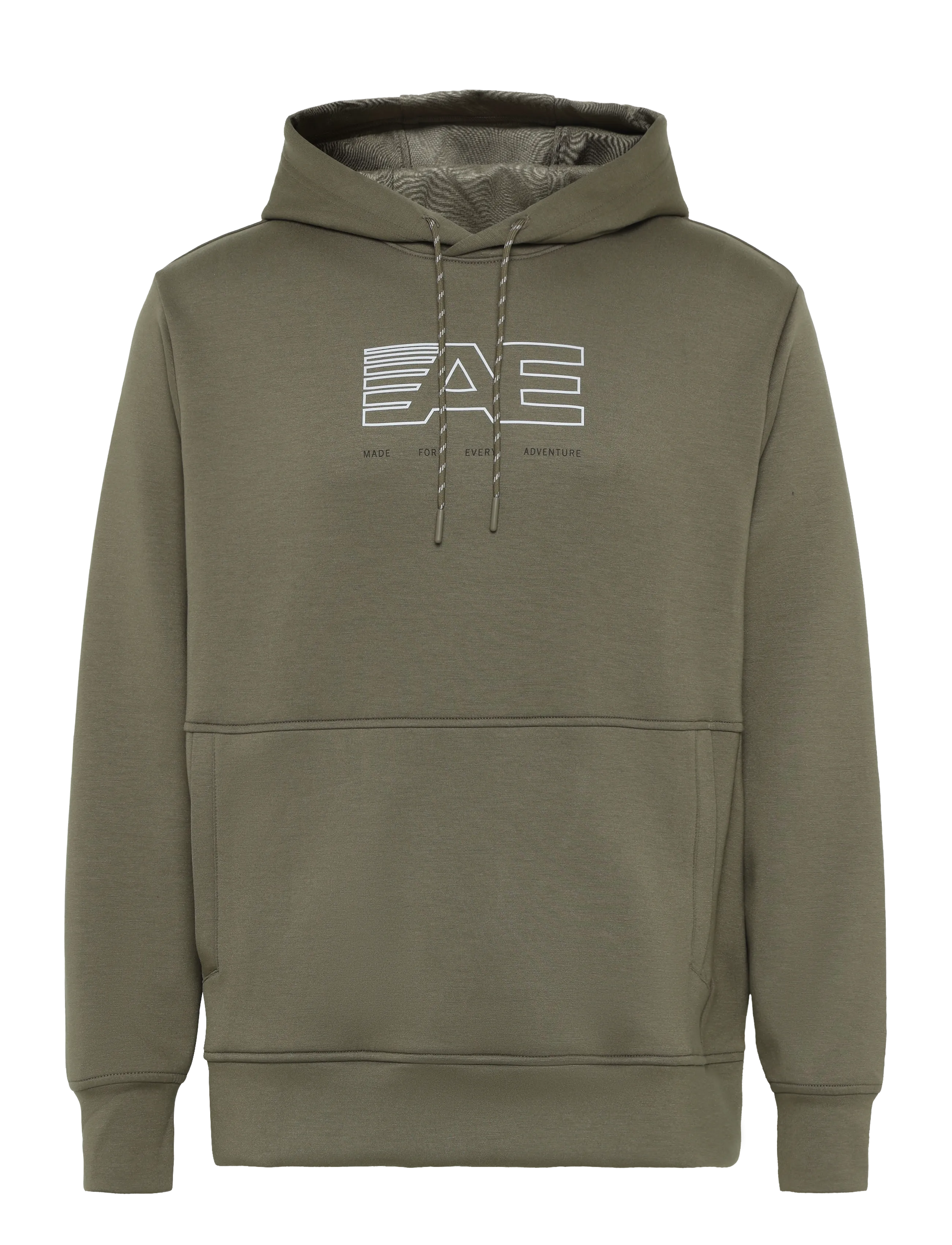 American Eagle 2202 MANCHEGO ACTIVE POPOVER HOODIE - Sweatshirts - MEDIUM BROWN / khaki/green