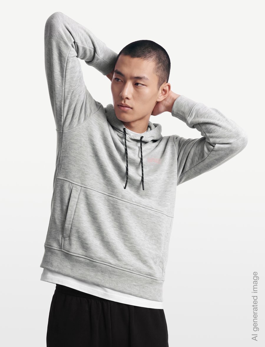 American Eagle - 2203 MANCHEGO ACTIVE HTHR POPOVER HOODIE - hættetrøjer - gray heather - 3