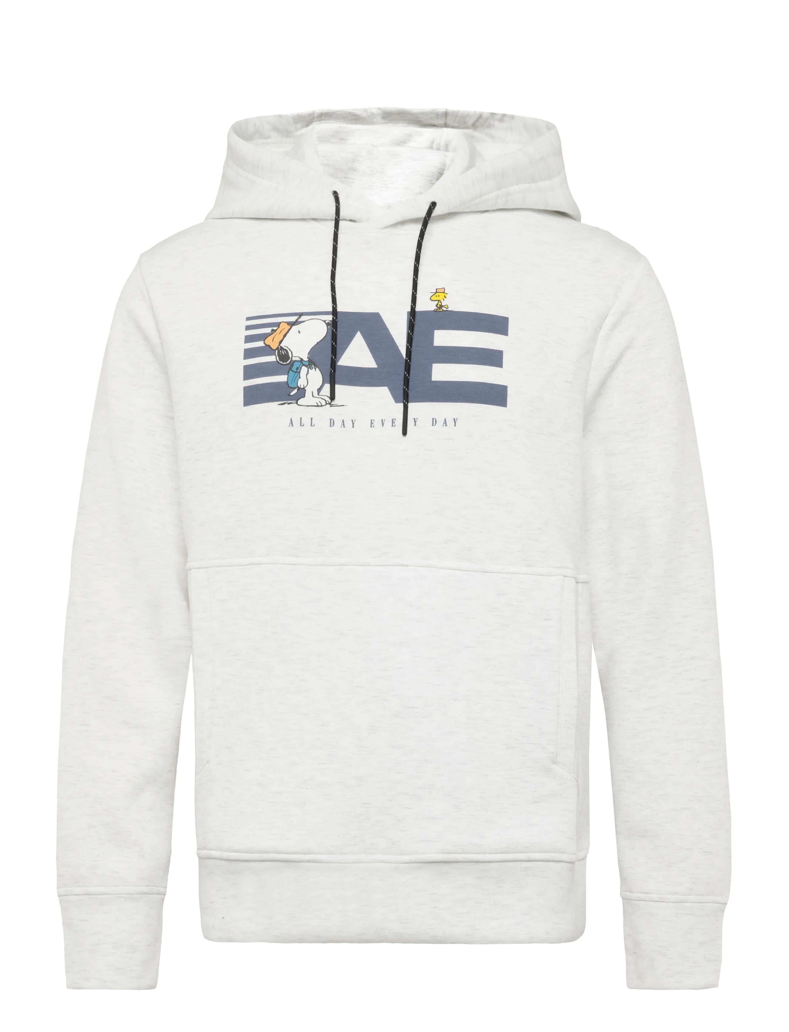 American Eagle 2203 Manchego Active Hthr Popover Hoodie, Pullover Hættetrøje, Cream, Str: S