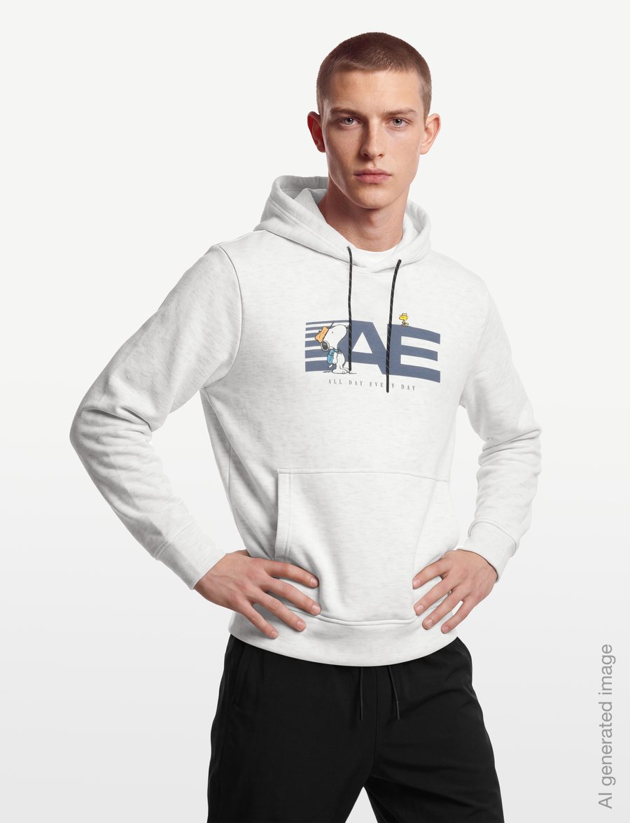 American Eagle - 2203 MANCHEGO ACTIVE HTHR POPOVER HOODIE - kapuzenpullover - cream - 3