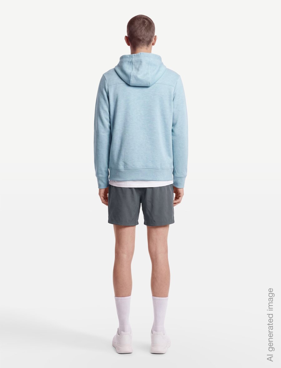American Eagle - 2203 MANCHEGO ACTIVE HTHR POPOVER HOODIE - hoodies - sky blue - 4