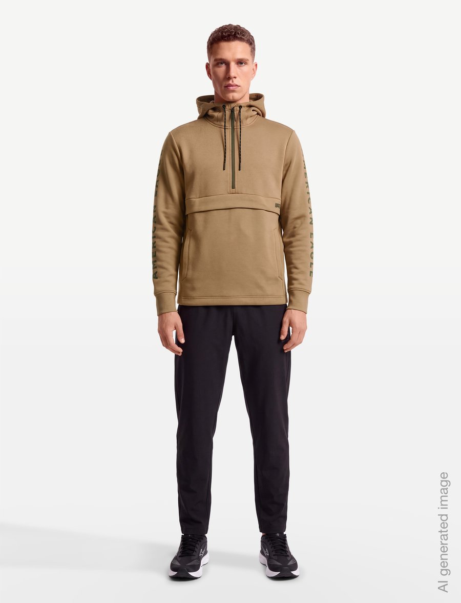 American Eagle - 2284 MANCHEGO ACTIVE ANORAK - jackor - light brown - 0