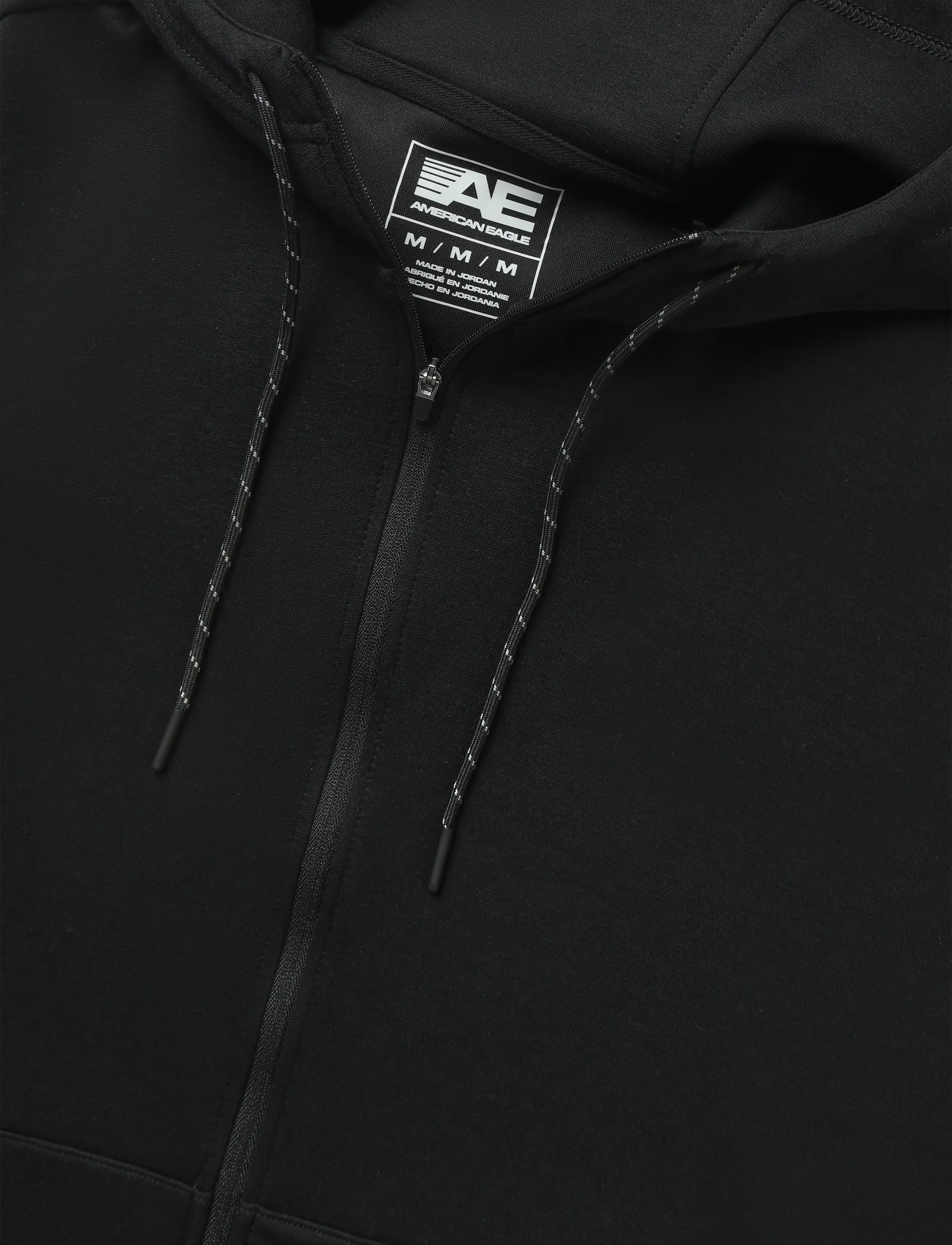 American Eagle - 2096 SOLID ACTIVE MANCHEGO FULL ZIP - hoodies - black - 2