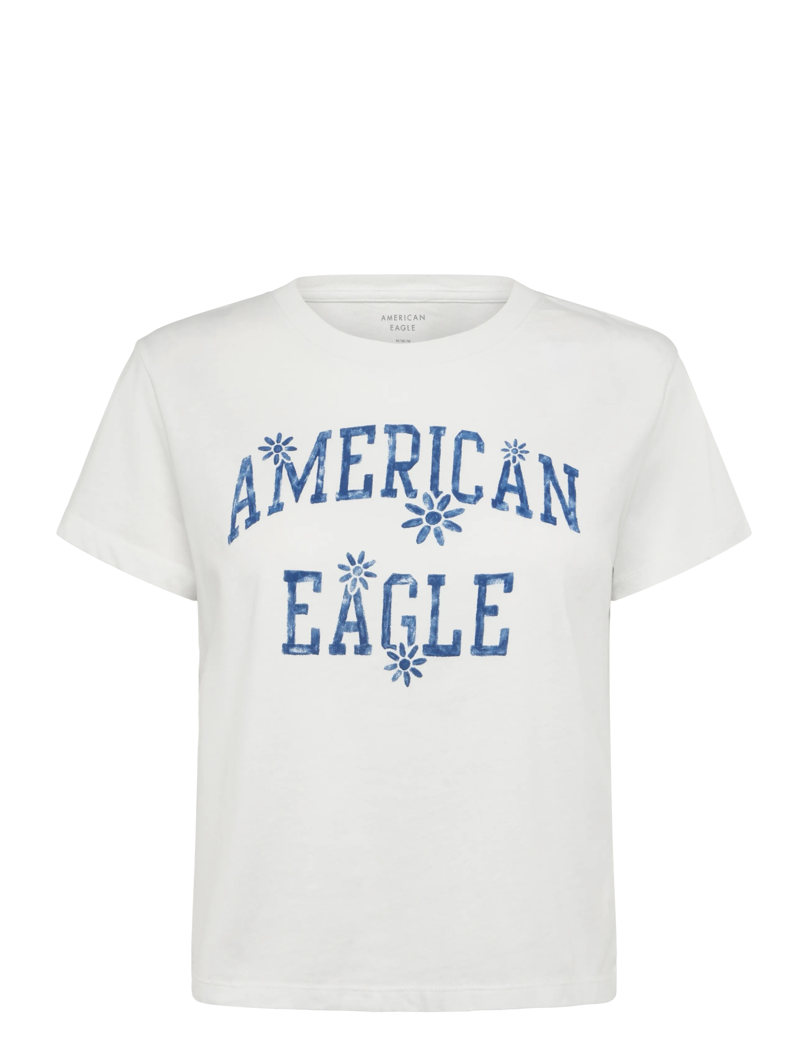 American Eagle 9285 MFO TOMBOY TEE - Riided - WHITE / white