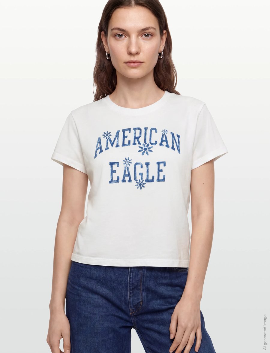 American Eagle - 9285 MFO TOMBOY TEE - t-shirts - white - 3