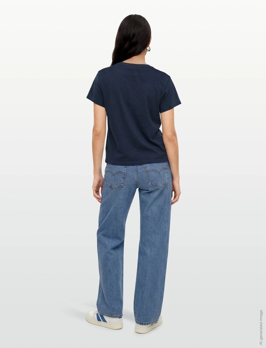 American Eagle - 9285 MFO TOMBOY TEE - t-shirts - blue - 4