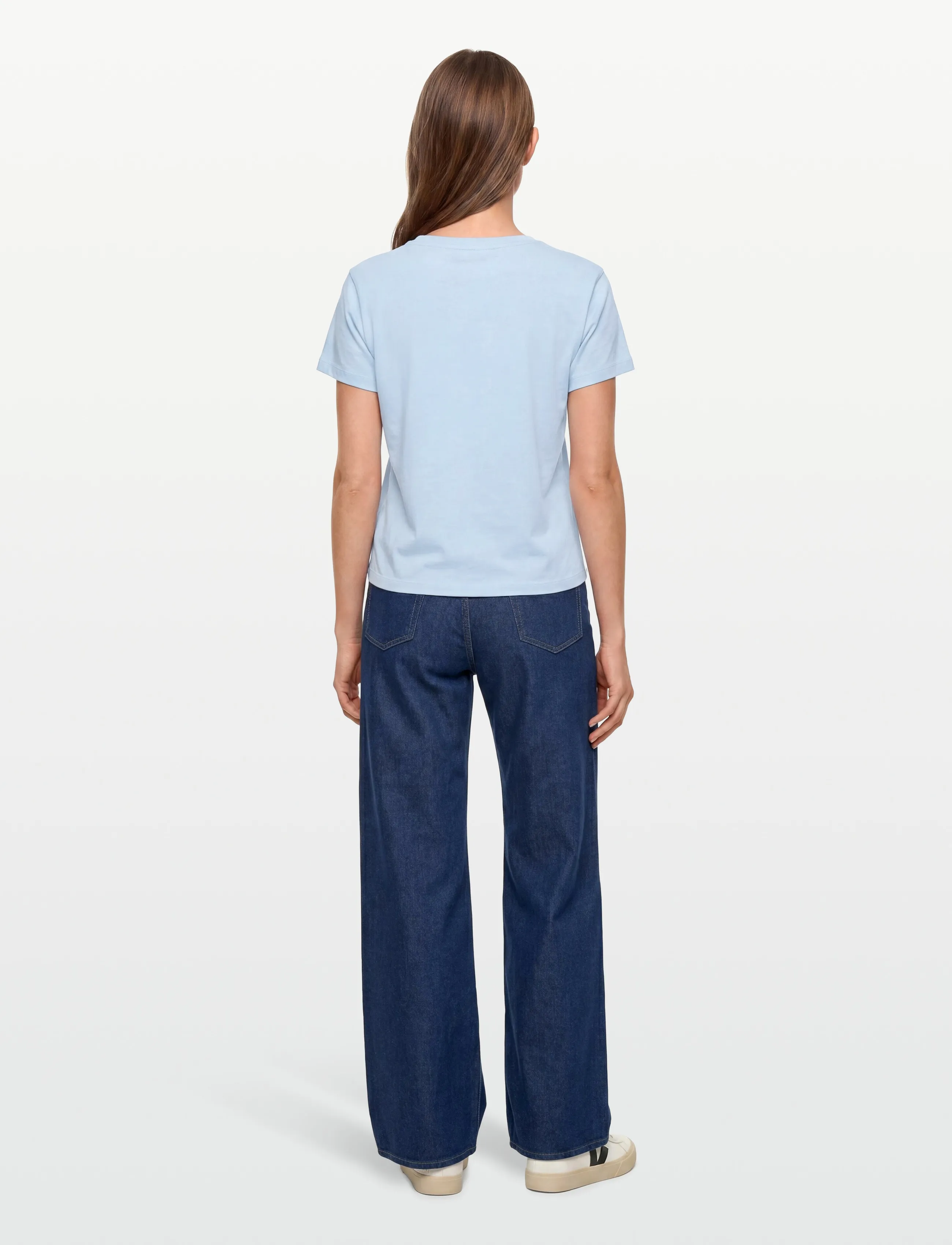 American Eagle - 9285 MFO TOMBOY TEE - t-shirts - light blue - 4