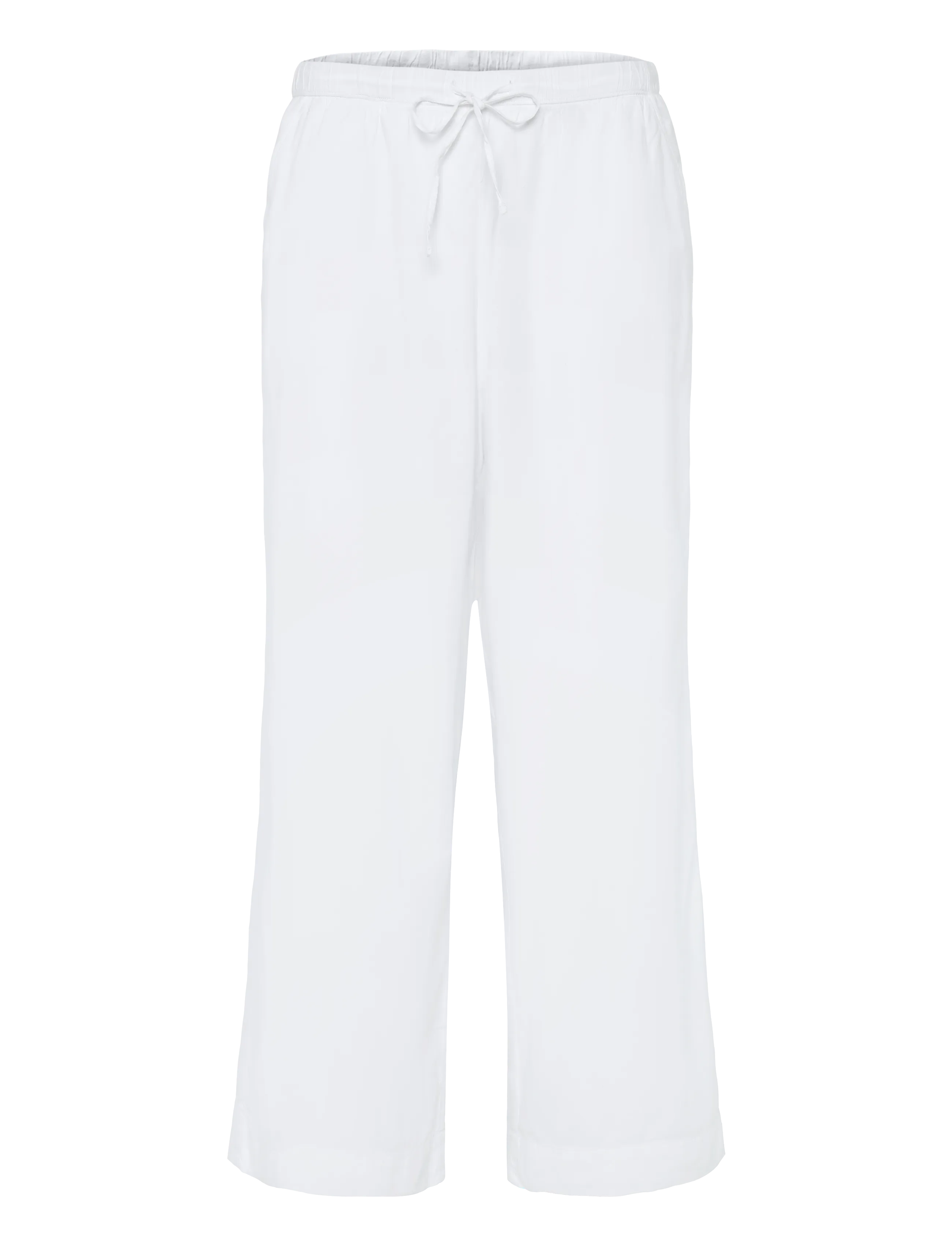 American Eagle - INTL MB PULL ON PANT - wide leg trousers - white - 1