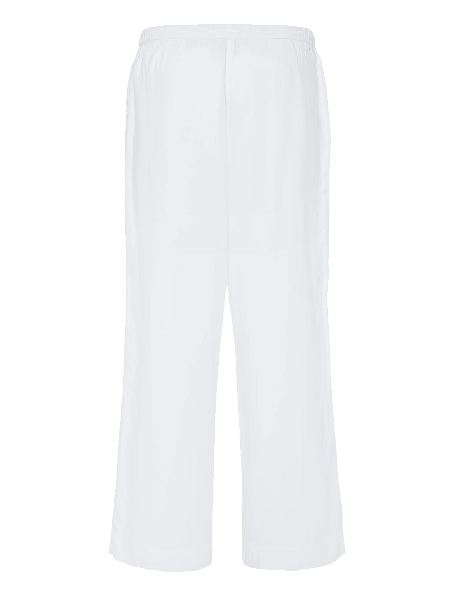 American Eagle - INTL MB PULL ON PANT - wide leg trousers - white - 2