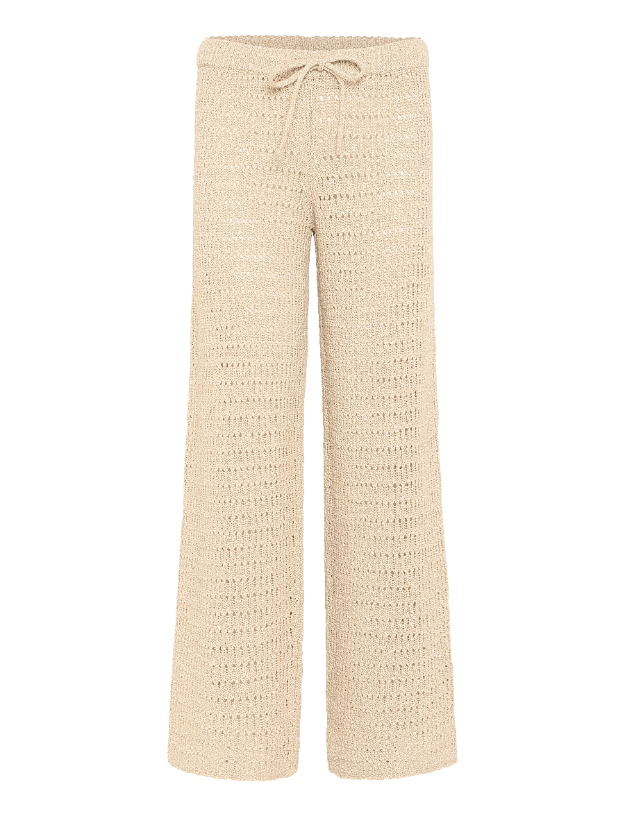American Eagle - 5395 FLARE SWEATER PANT - schlaghosen - beige - 0