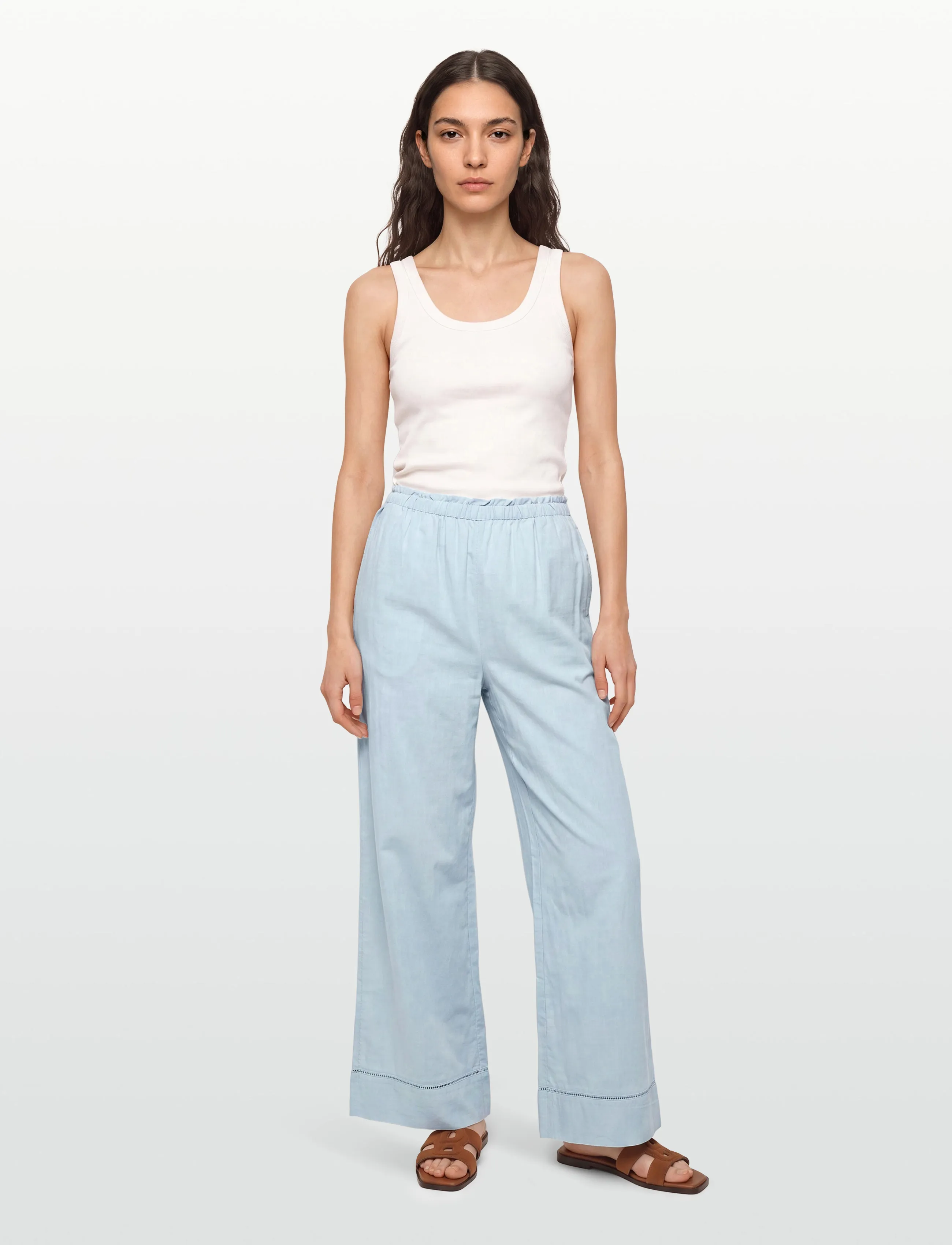 American Eagle 5408 Soft Pant Matchback, M, Blue, Bukser > Brede Ben, Dame