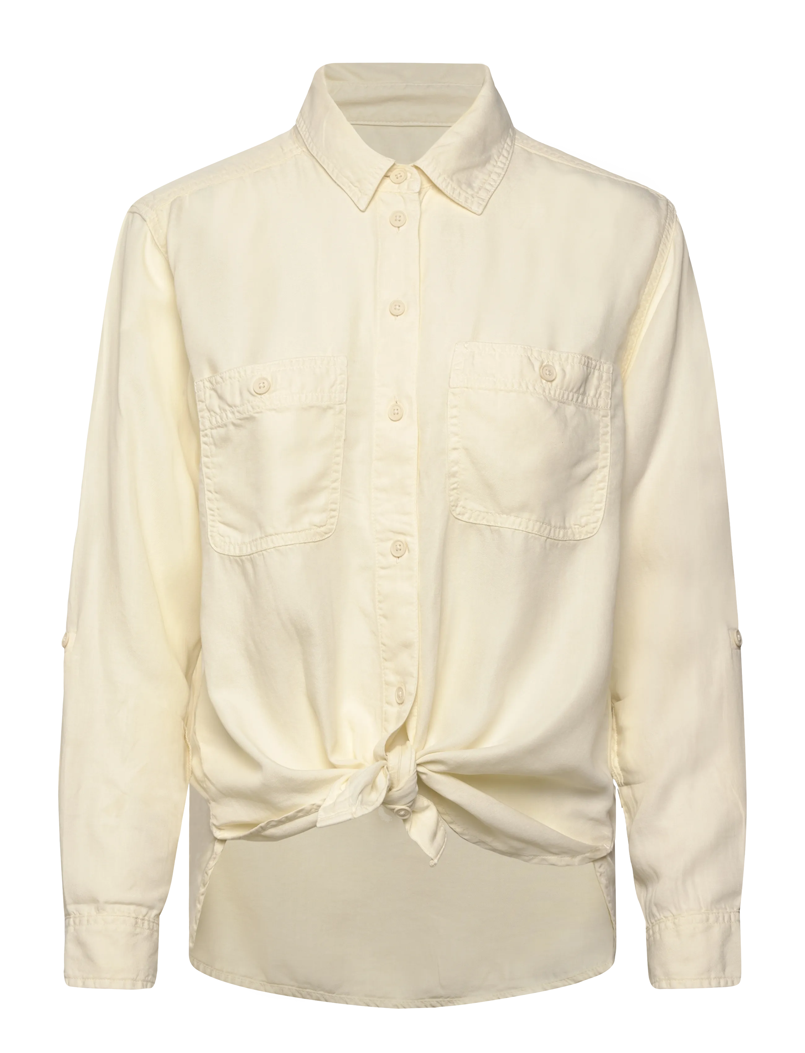 American Eagle - 3696 CORE NEW TENCEL SHIRT - cream - 2