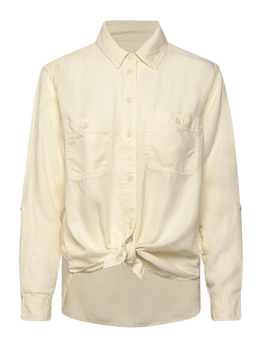 American Eagle - 3696 CORE NEW TENCEL SHIRT - langærmede skjorter - cream - 2