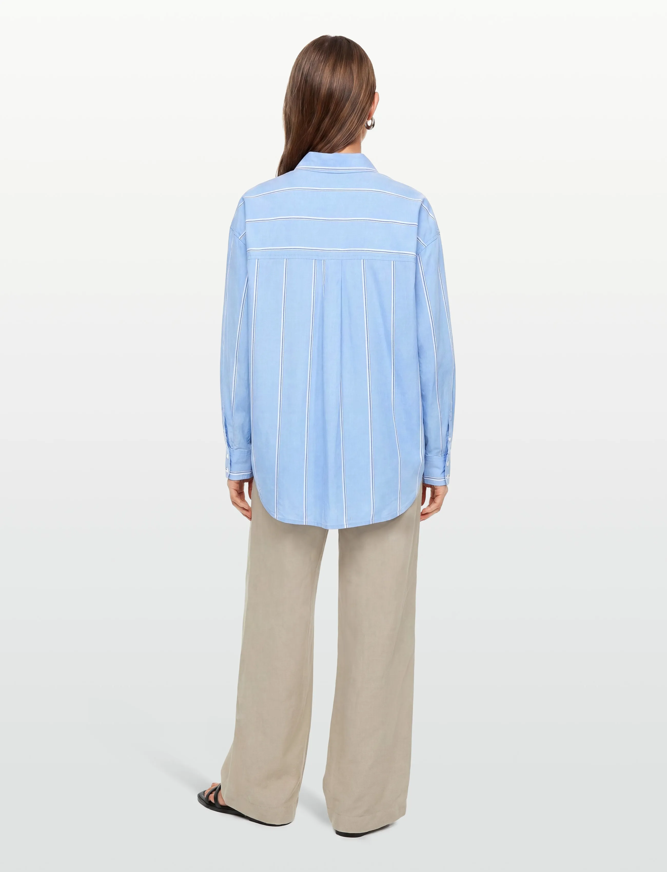 American Eagle - 5510 CORE PERFECT SHIRT YD - langärmlige hemden - blue - 4