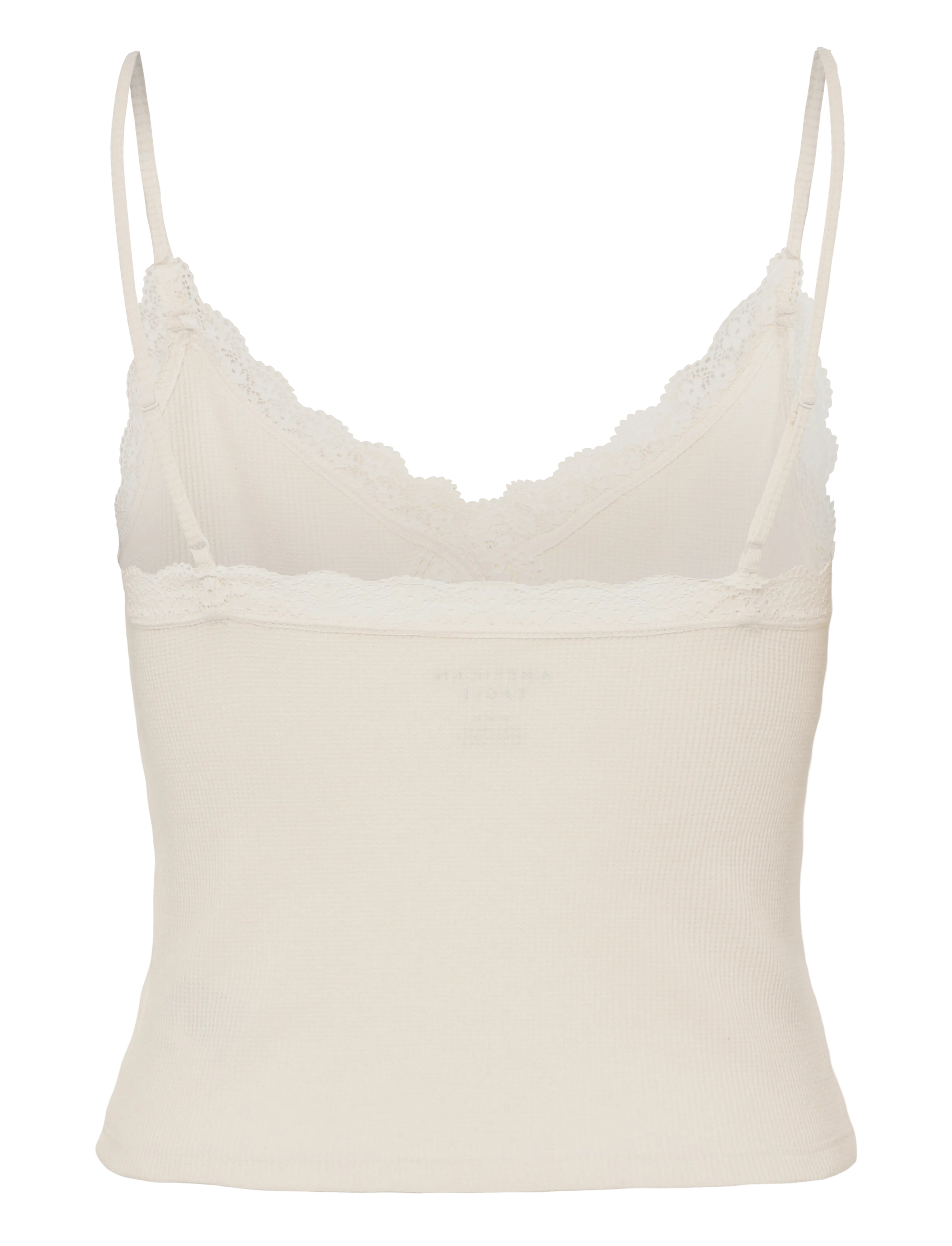 American Eagle - 5722 WAFFLE LACE CAMI - cream - 1