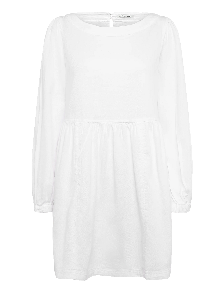 American Eagle - LS SWING MINI DRESS INTL - konfirmationstøj - white - 1