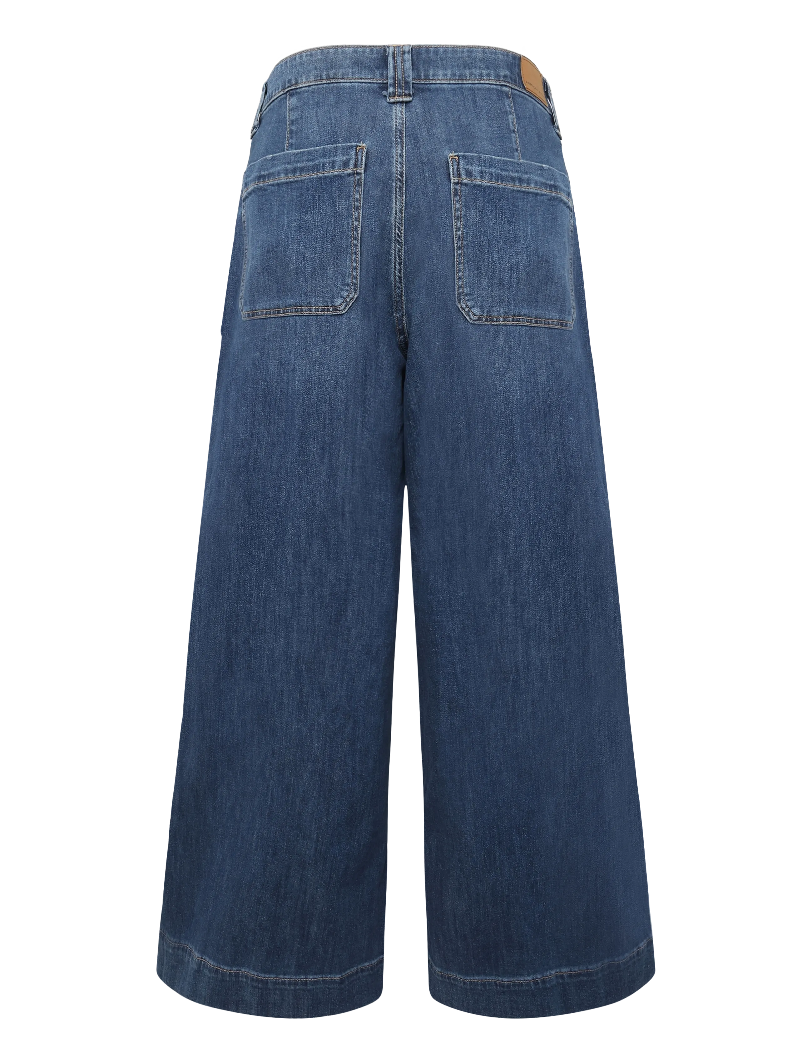 American Eagle - SUPER HIGH-RISE ULTRA WIDE LEG JEANS - dark shadow - 1