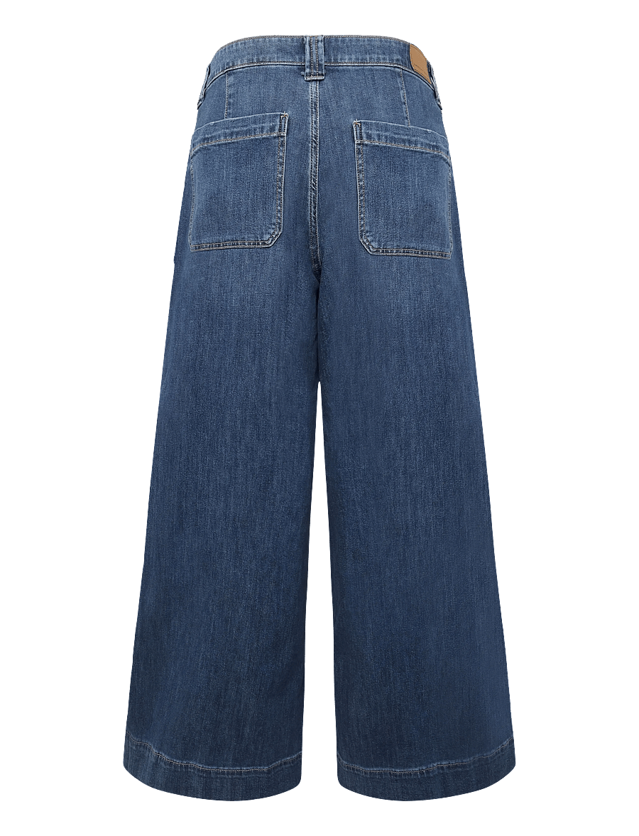 American Eagle - SUPER HIGH-RISE ULTRA WIDE LEG JEANS - vida jeans - dark shadow - 2