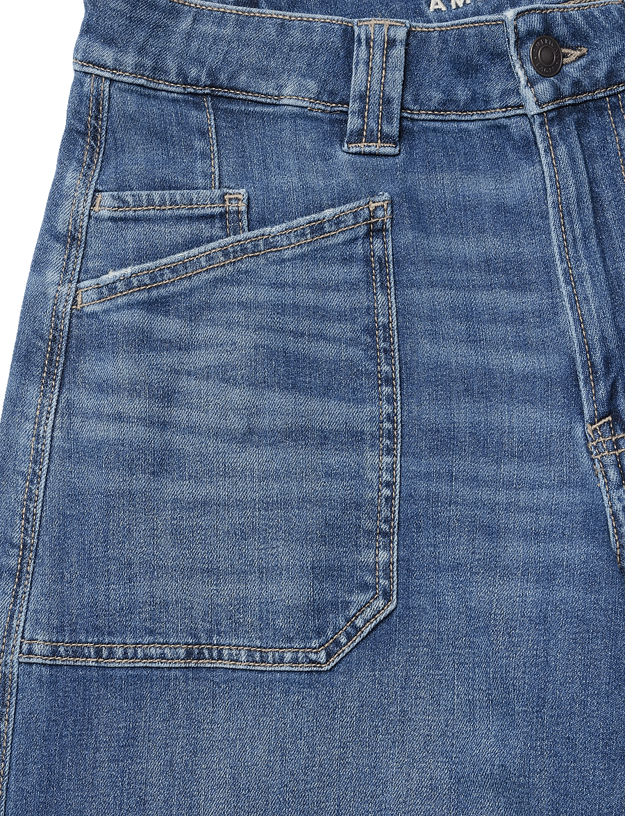 American Eagle - SUPER HIGH-RISE ULTRA WIDE LEG JEANS - vida jeans - dark shadow - 5
