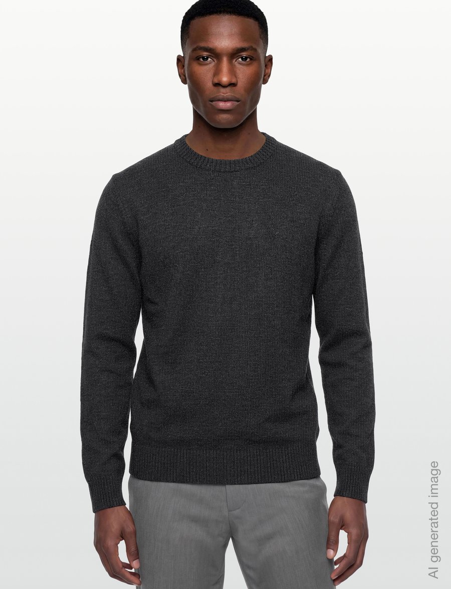 American Eagle - 1791 INTERNATIONAL CORE CREW NECK - Ümara kaelusega - charcoal heather - 3