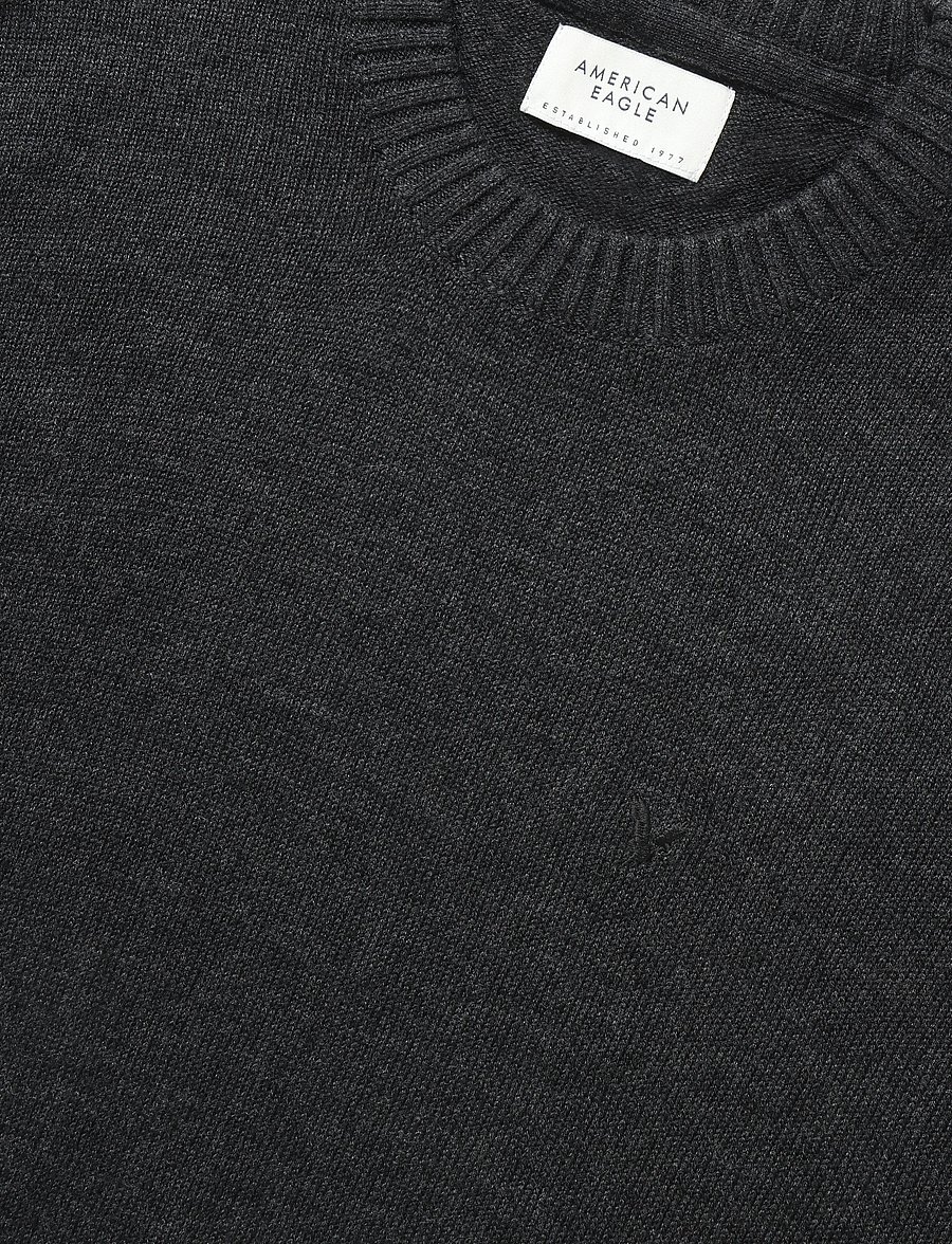 American Eagle - 1791 INTERNATIONAL CORE CREW NECK - round necks - charcoal heather - 2