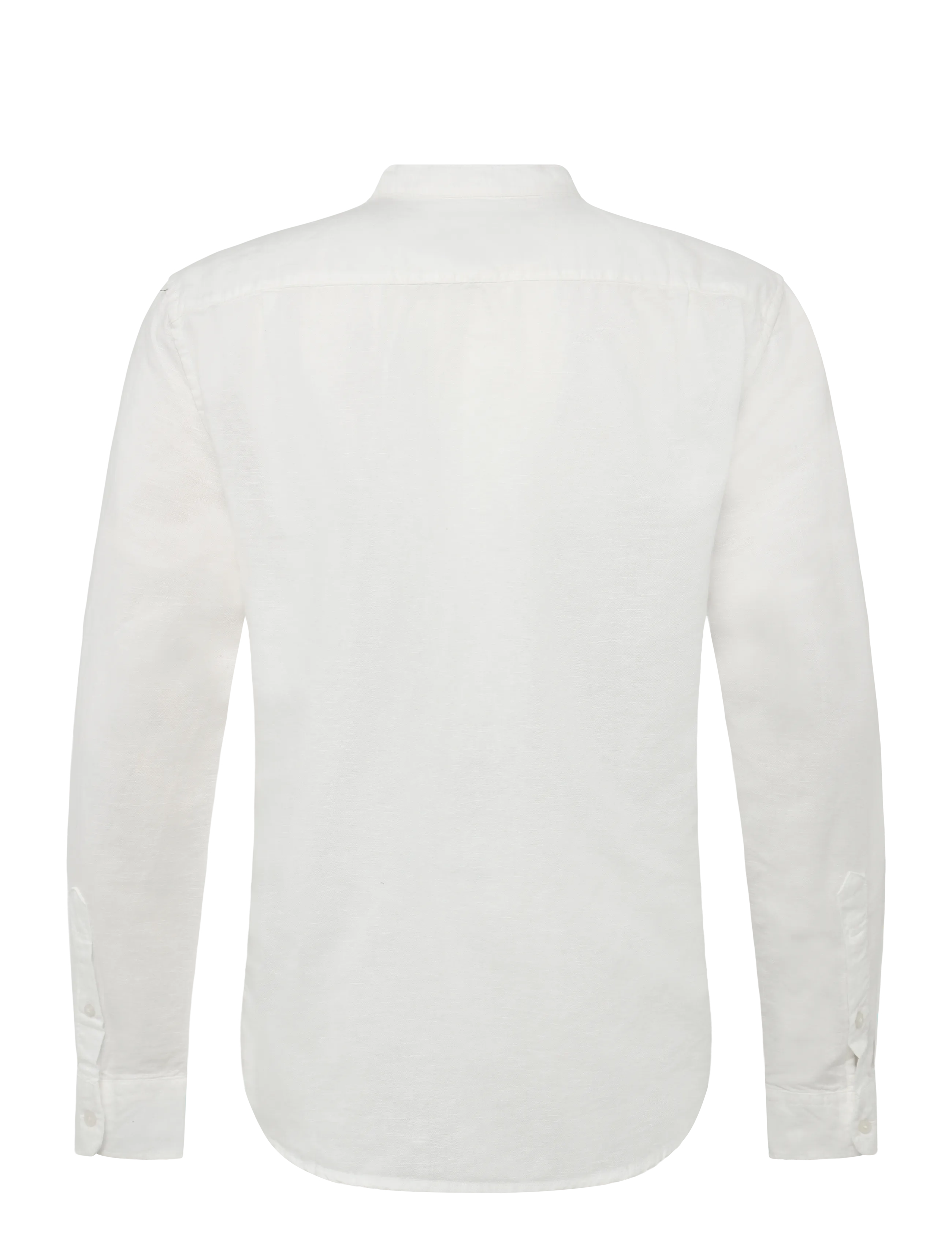 American Eagle - INT CF BAND COLLAR LINEN SHIRT - air white - 1