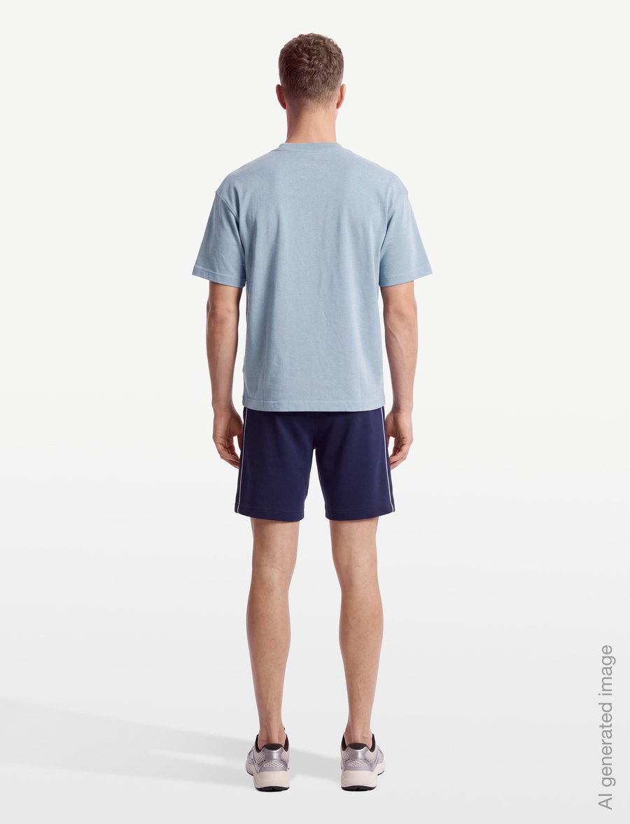 American Eagle - K- CLUBHOUSE RELAX FIT TEE - REACTIVE DISCHARGABLE FABRIC DYEING + MWT - kurzärmelige t-shirts - blue - 4