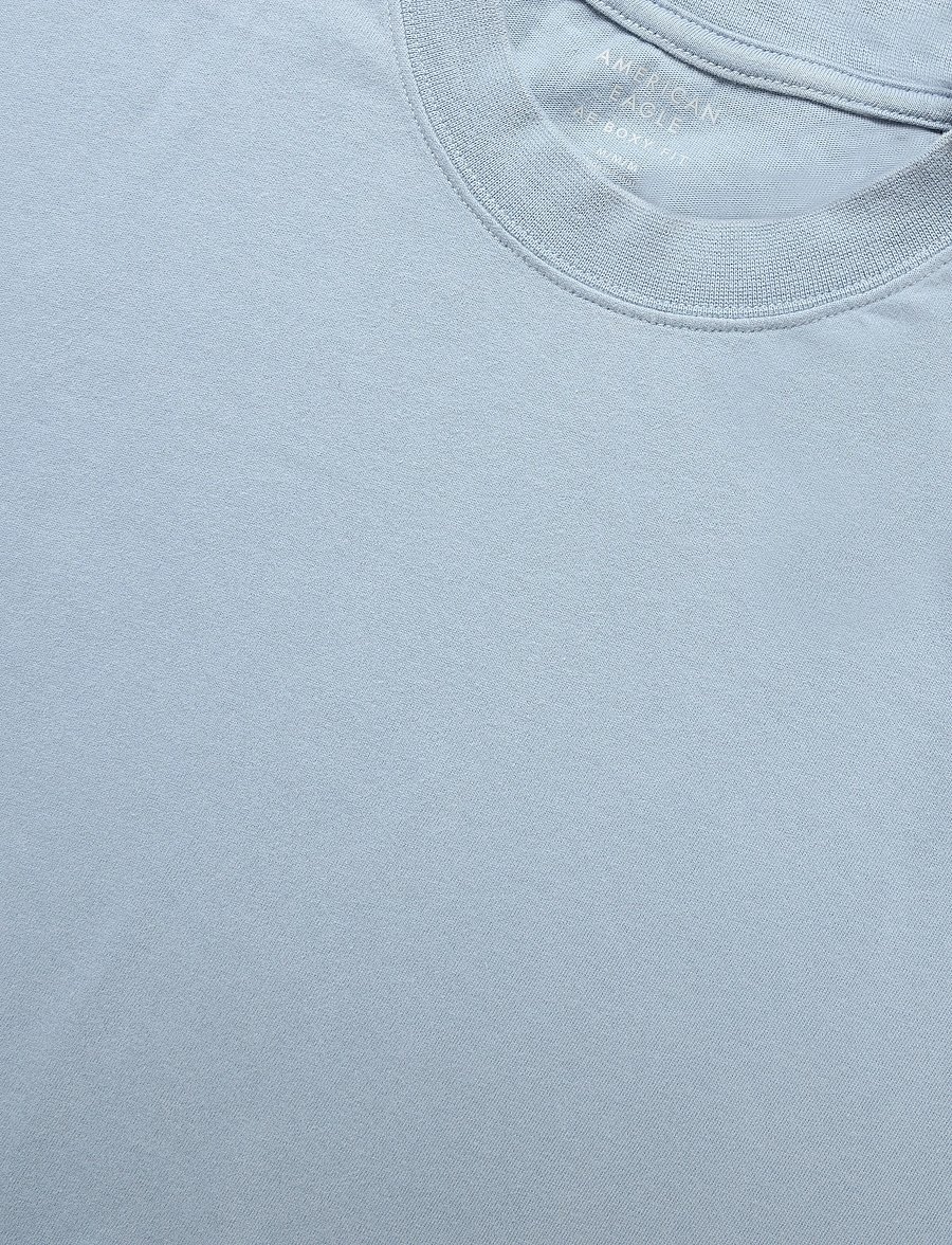 American Eagle - K- CLUBHOUSE RELAX FIT TEE - REACTIVE DISCHARGABLE FABRIC DYEING + MWT - short-sleeved t-shirts - blue - 2