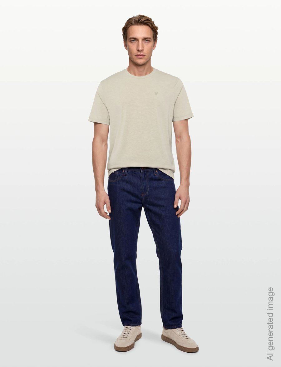 American Eagle - K- CULLEN TEE STANDARD FIT - EOE + SERIOUSLY SOFT WASH - short-sleeved t-shirts - beige - 0