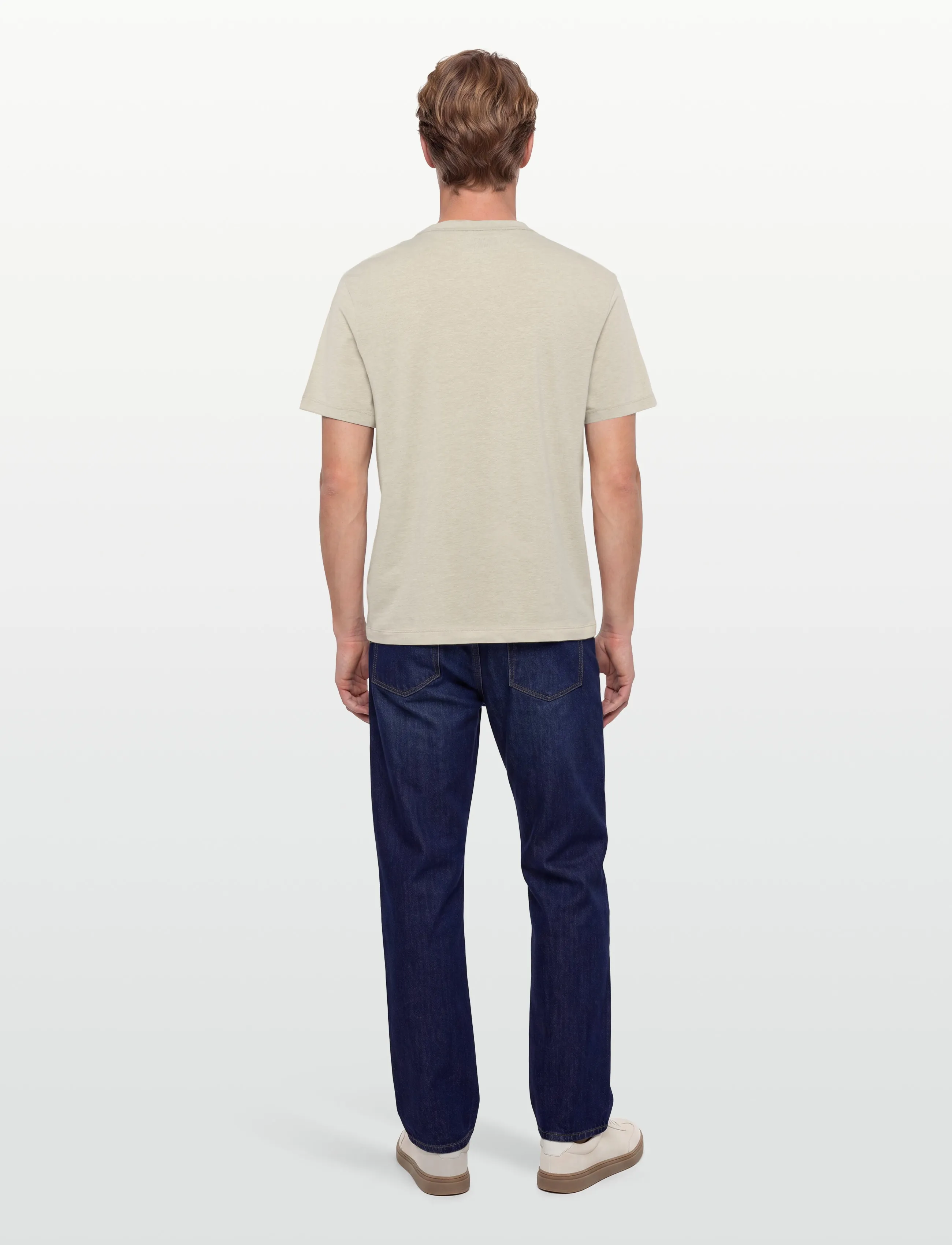 American Eagle - K- CULLEN TEE STANDARD FIT - EOE + SERIOUSLY SOFT WASH - short-sleeved t-shirts - beige - 4