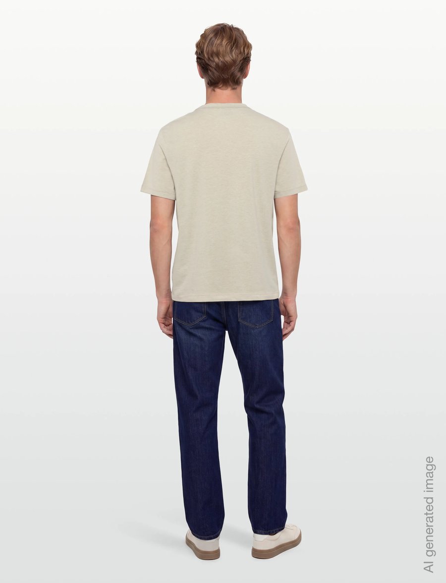 American Eagle - K- CULLEN TEE STANDARD FIT - EOE + SERIOUSLY SOFT WASH - short-sleeved t-shirts - beige - 4