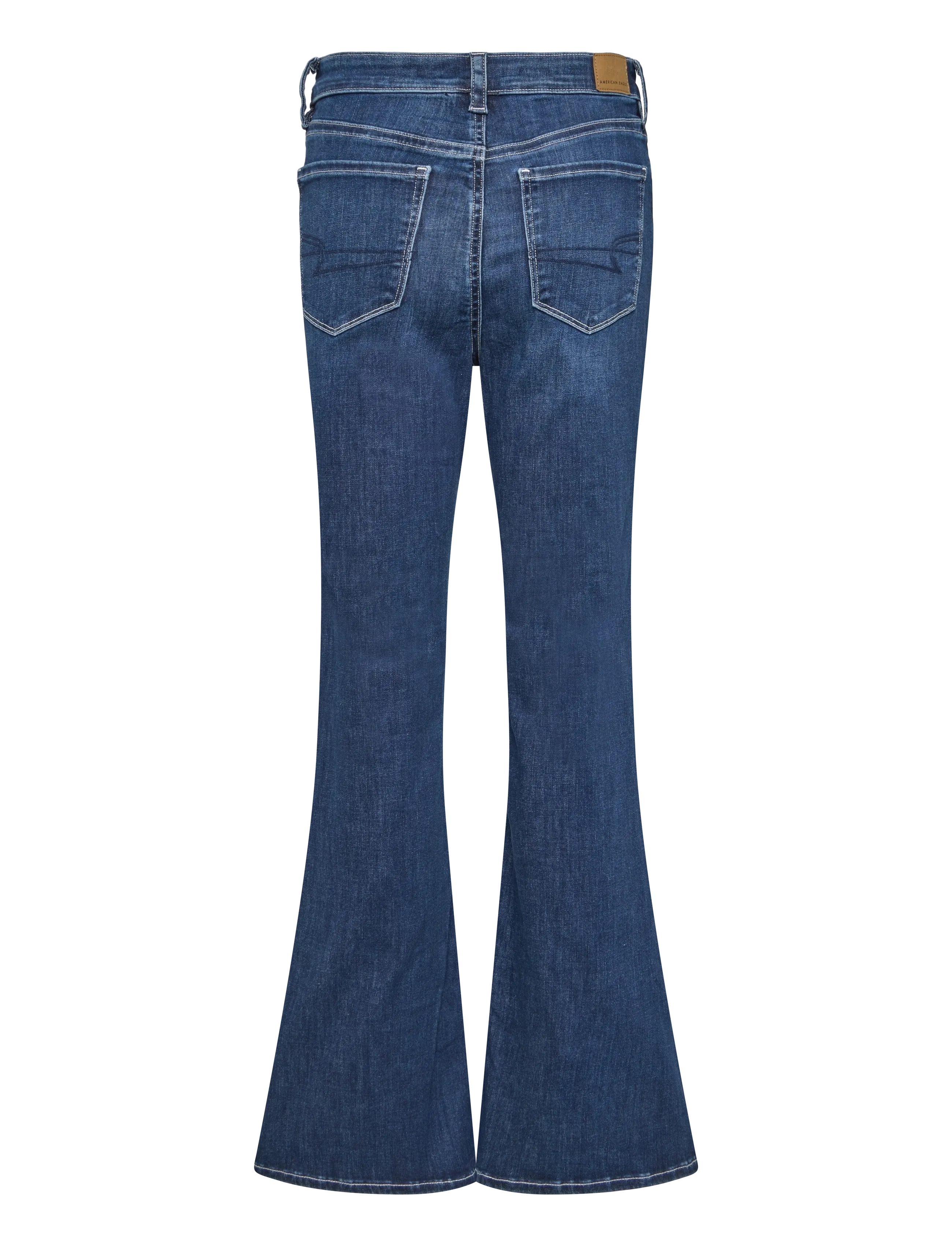 American Eagle - SUPER HIGH-RISE FLARE - dark wash - 1