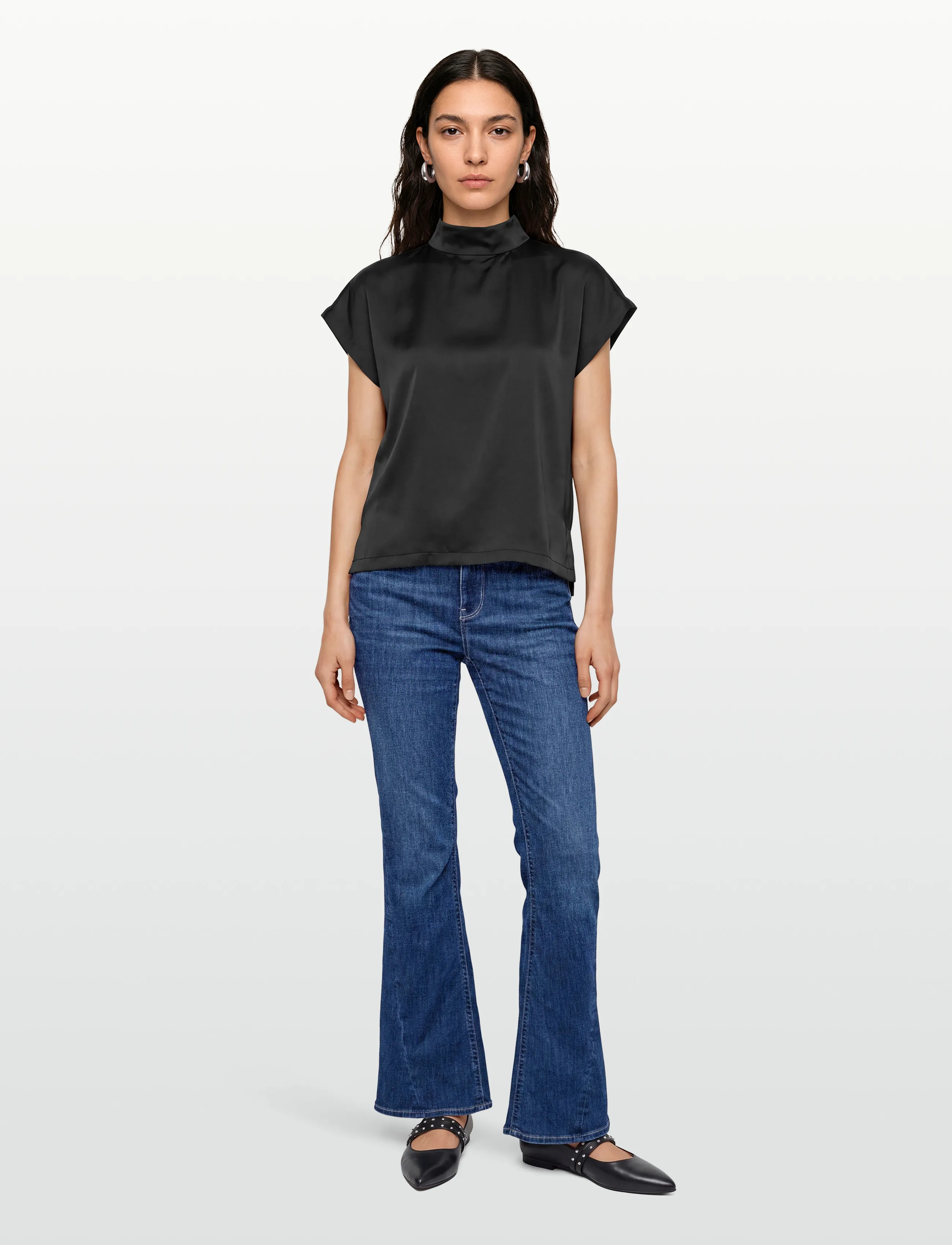American Eagle SUPER HIGH-RISE FLARE - Festival-Outfits - DARK WASH / blue