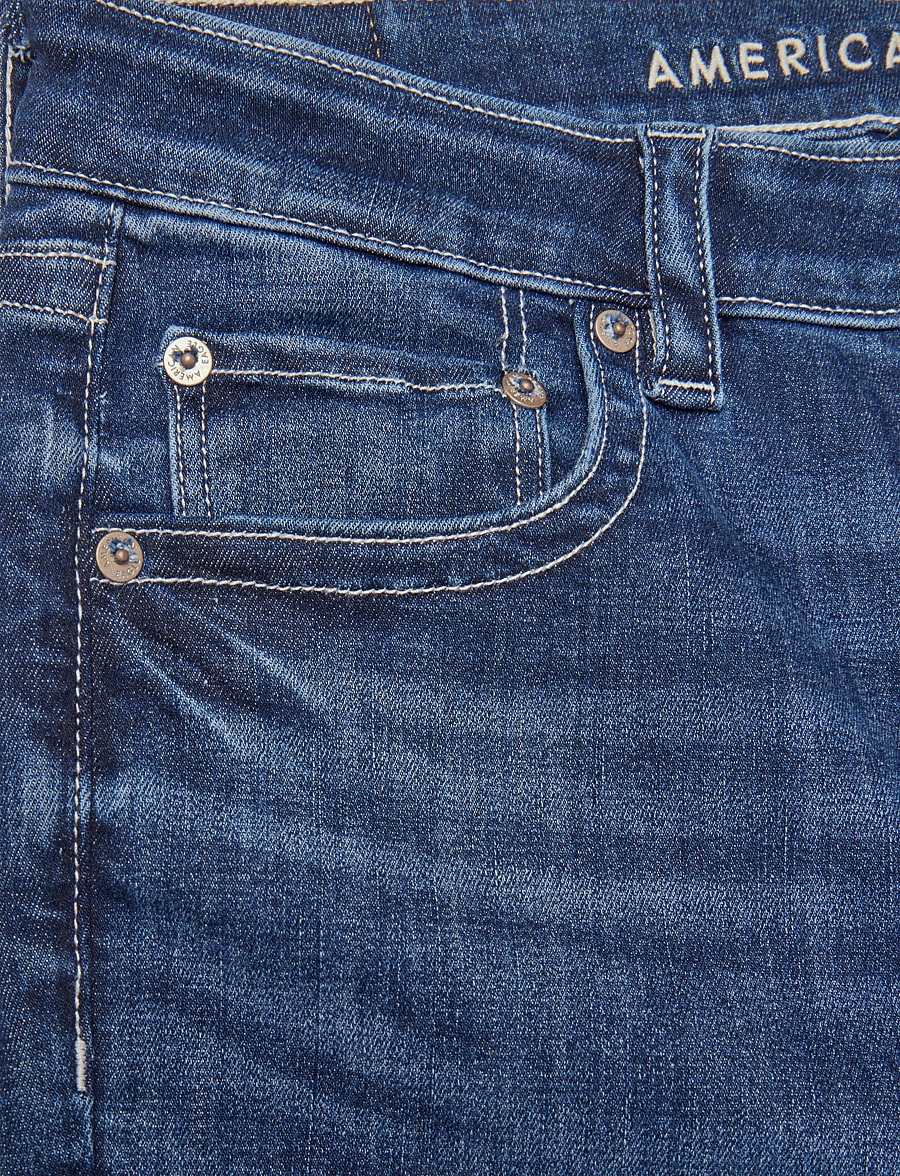 American Eagle - SUPER HIGH-RISE FLARE - flared jeans - dark wash - 5