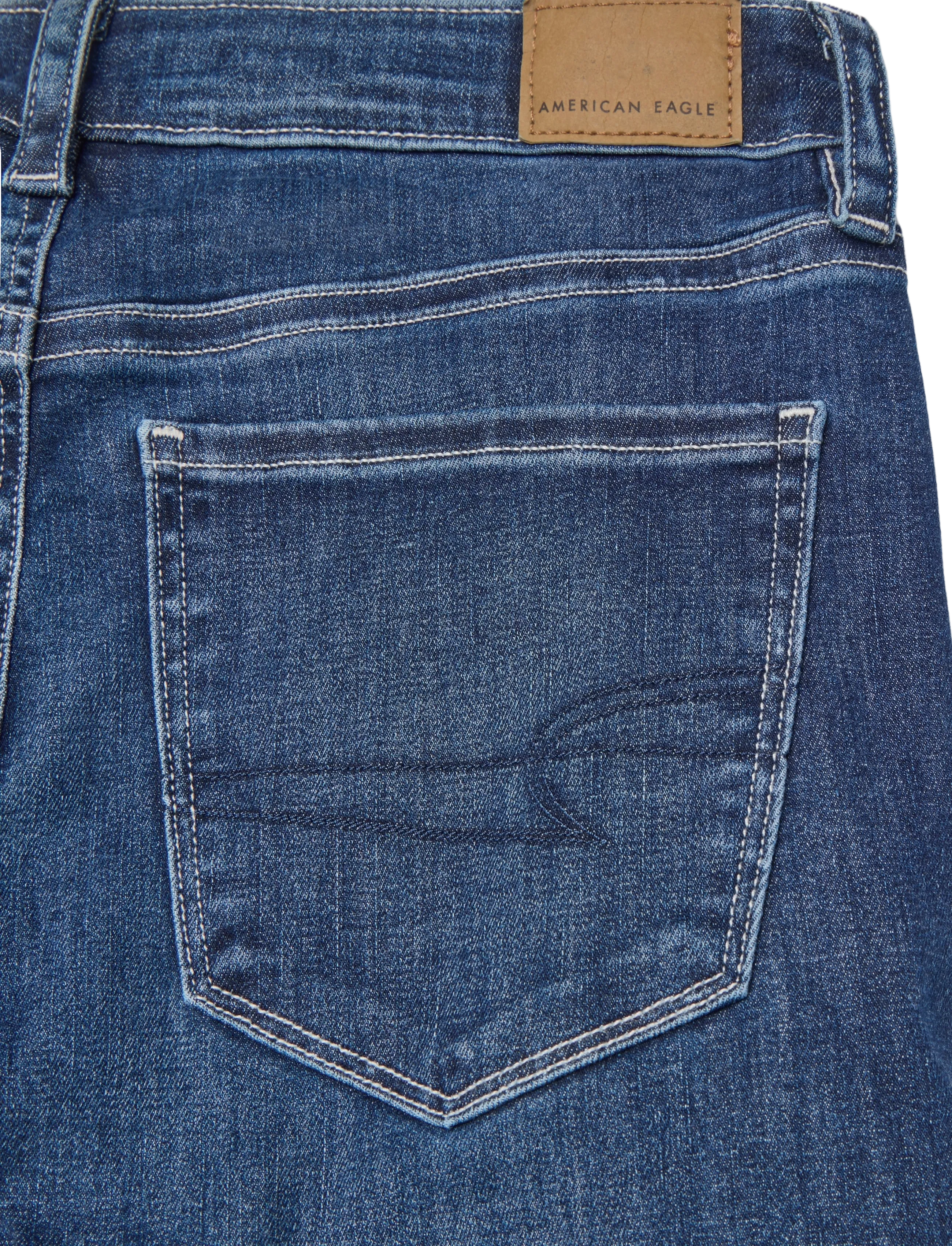 American Eagle - SUPER HIGH-RISE FLARE - dark wash - 4