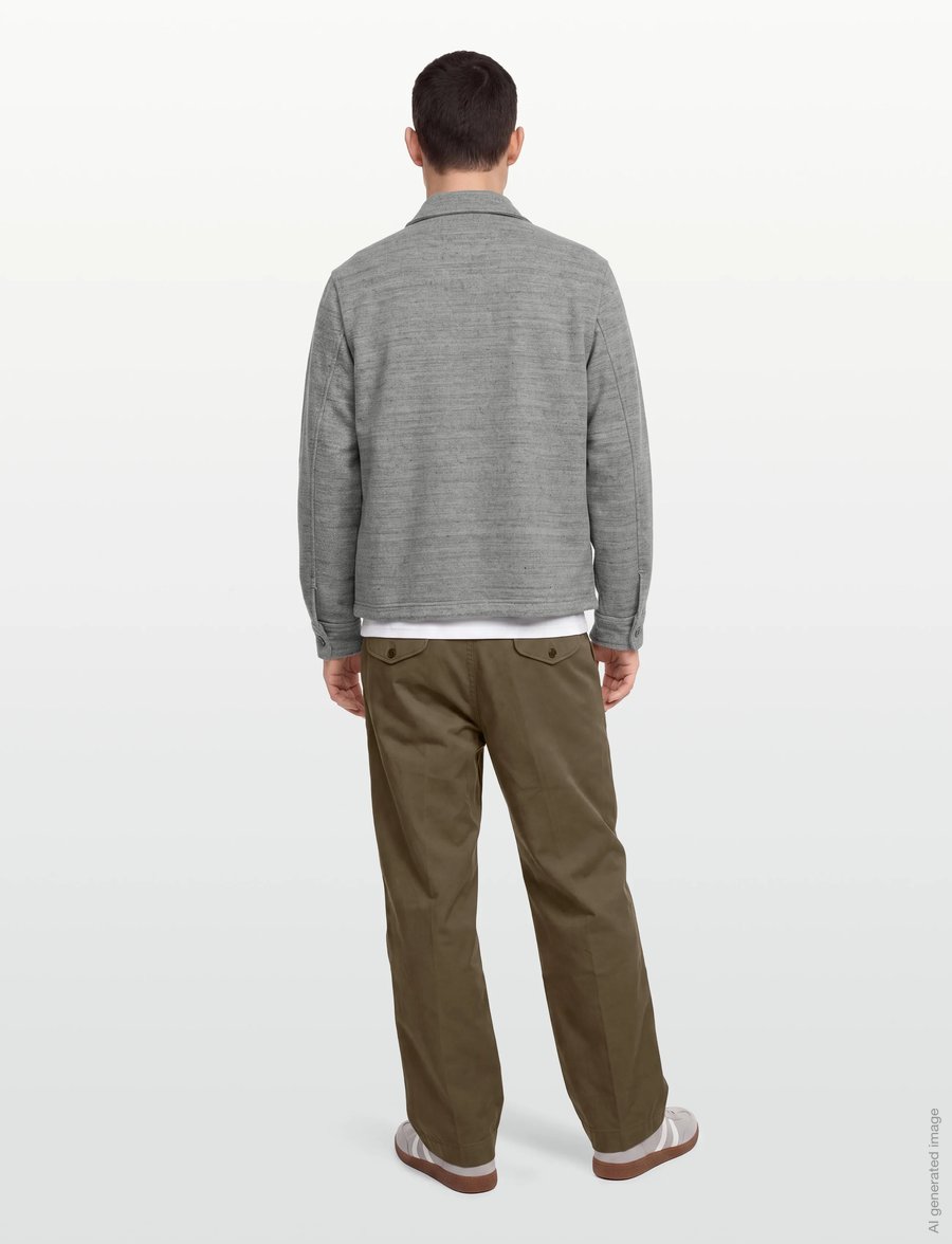 American Eagle - 2382 430 HTHR COACHES JACKET - frühlingsjacken - gray heather - 4