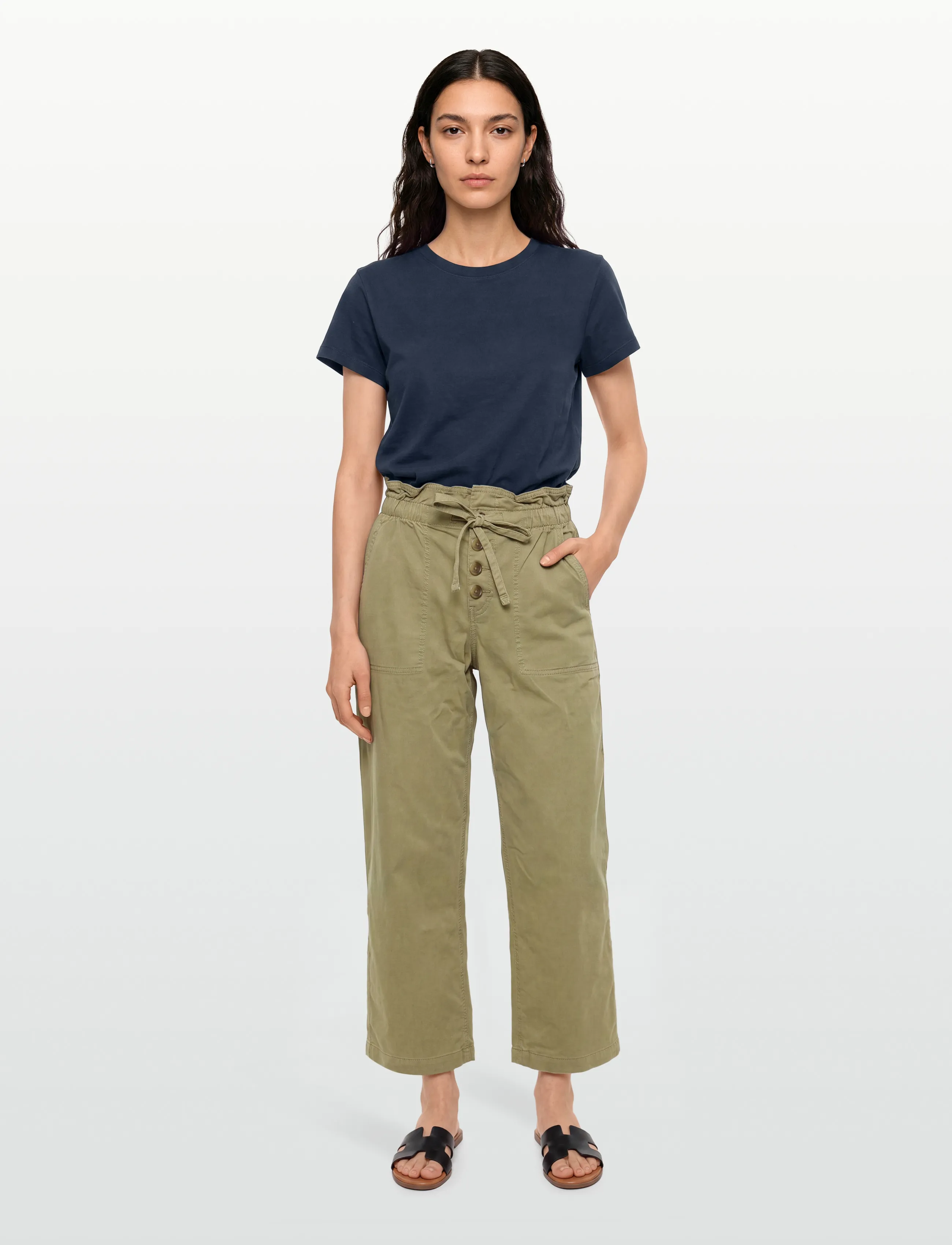 American Eagle 5338 Hr Stovepipe, S, Khaki green, Bukser > Brede Ben, Dame