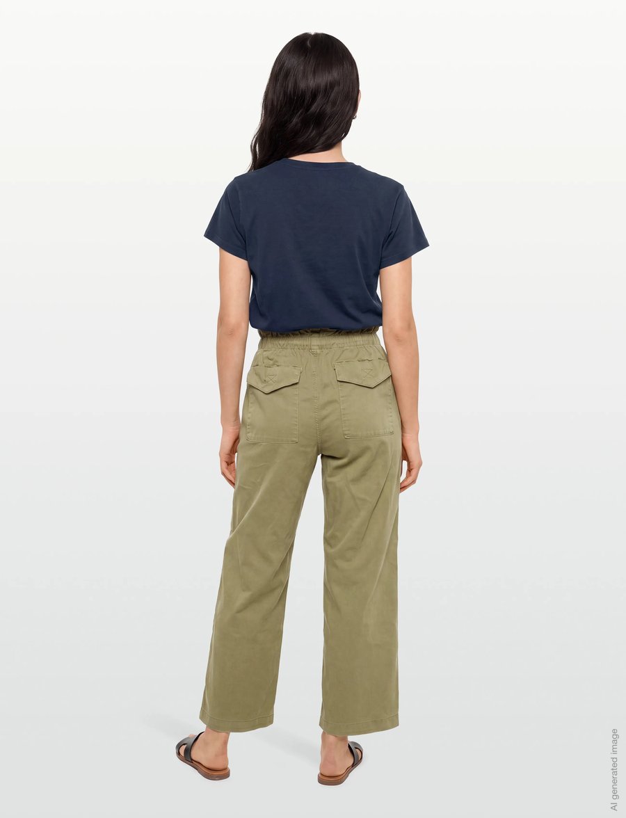 American Eagle - 5338 HR STOVEPIPE - vida byxor - olive - 4