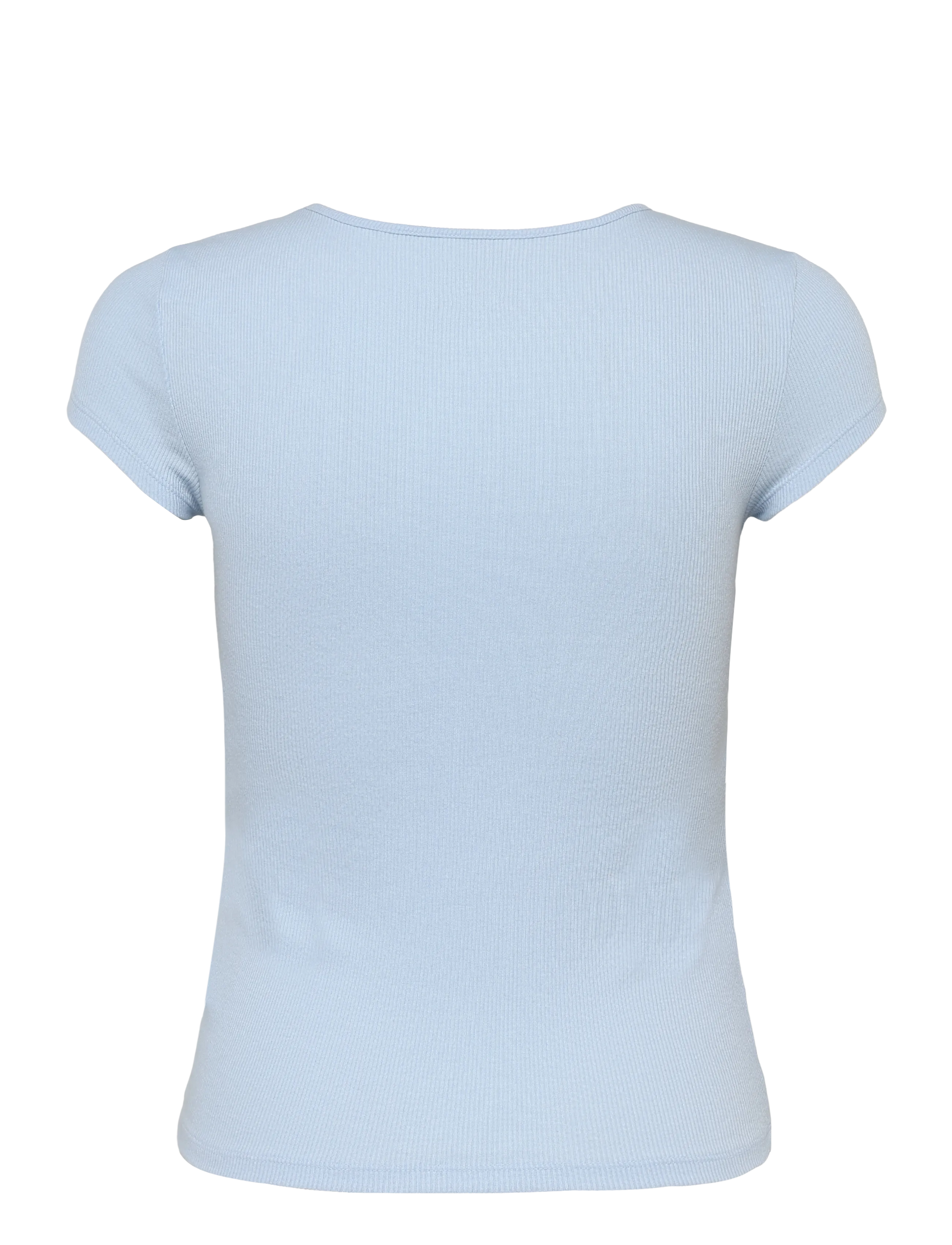 American Eagle - 9243 HEY BABY RIB TEE SOLID - blue - 1