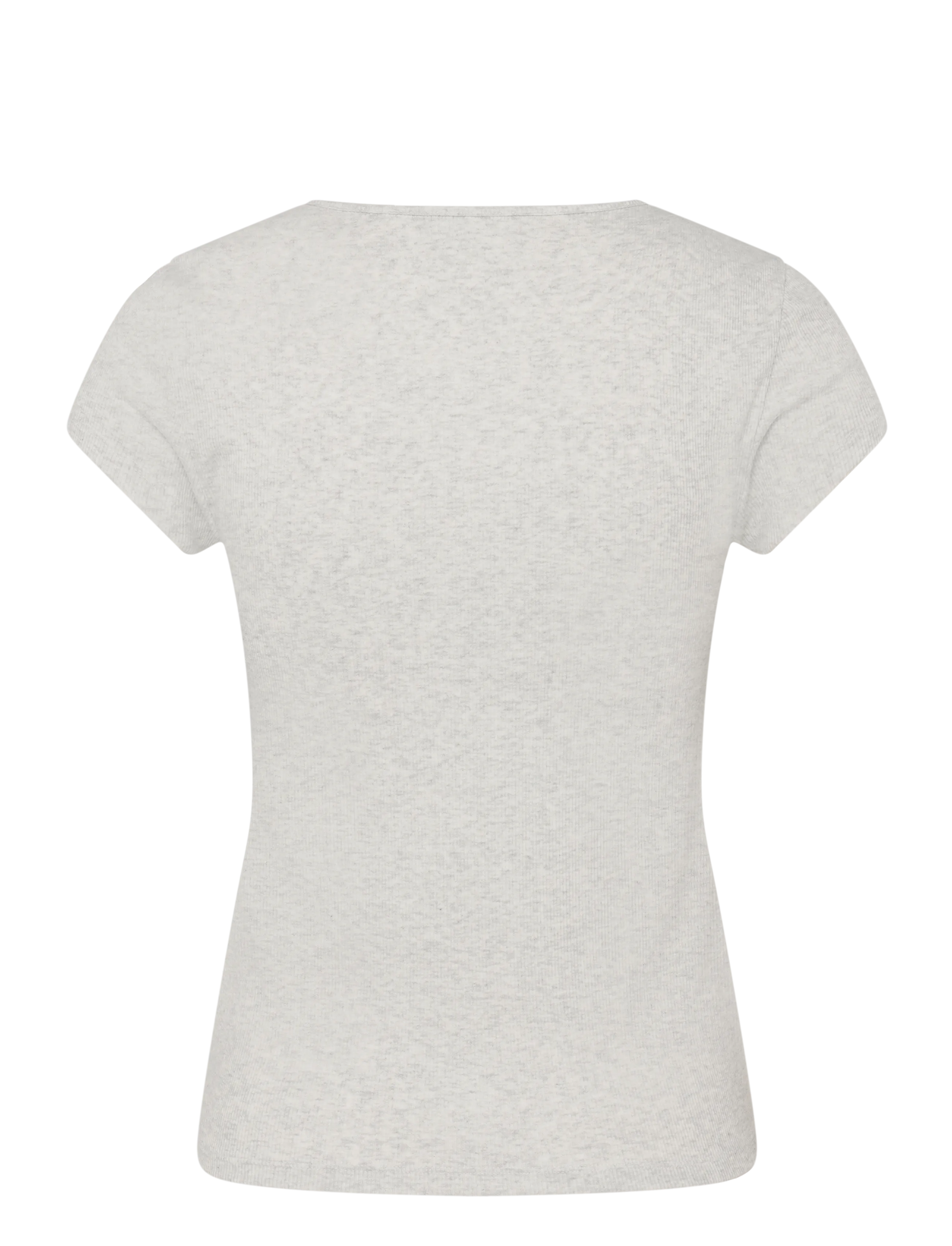 American Eagle - 9381 HEY BABY RIB TEE HEATHER - heather gray - 1