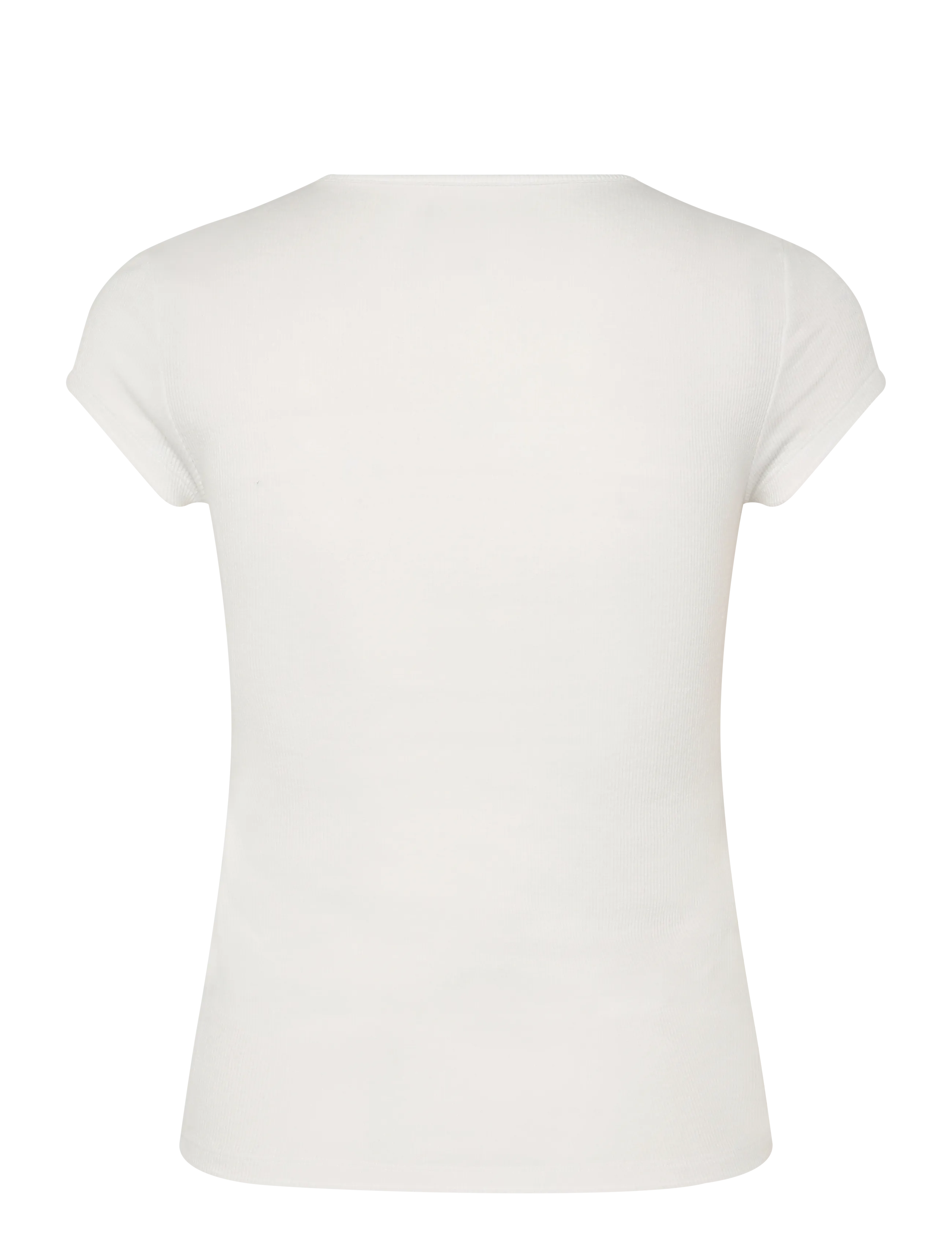 American Eagle - 9472 HEY BABY RIB TEE CORE COLOR - white - 1