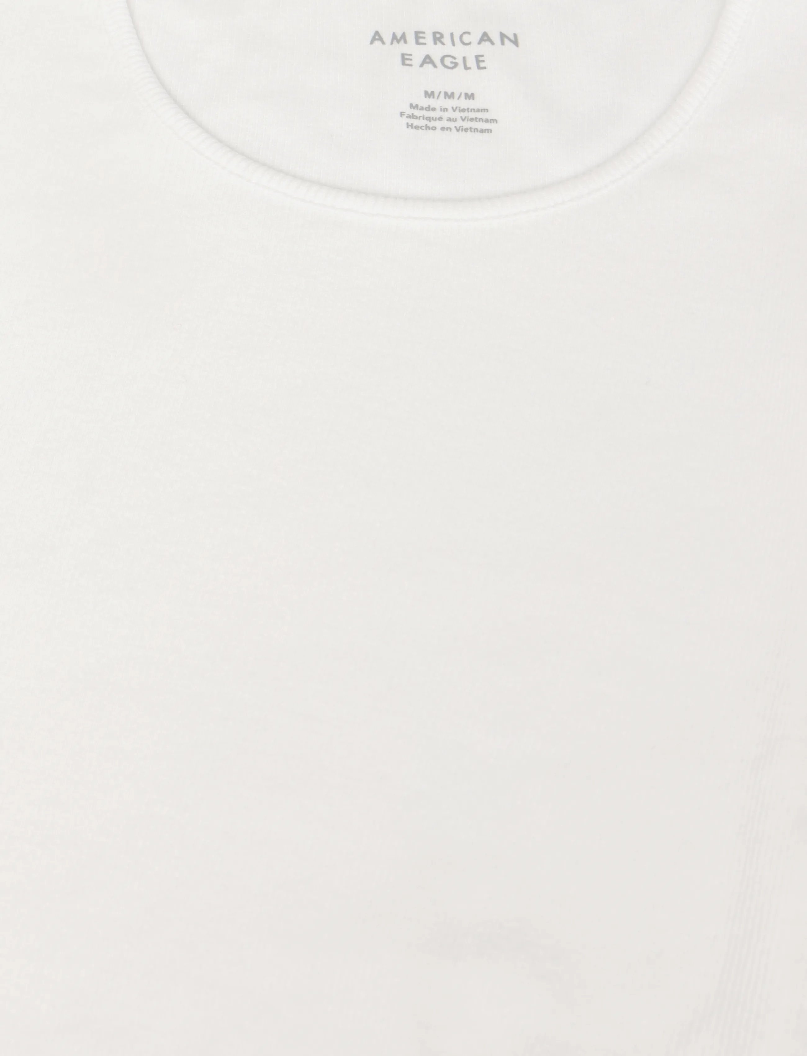 American Eagle - 9472 HEY BABY RIB TEE CORE COLOR - white - 2
