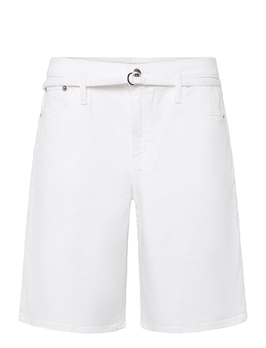 American Eagle - DREAMY DRAPE BAGGY BERMUDA (BELTED) - bermudashorts - white - 0