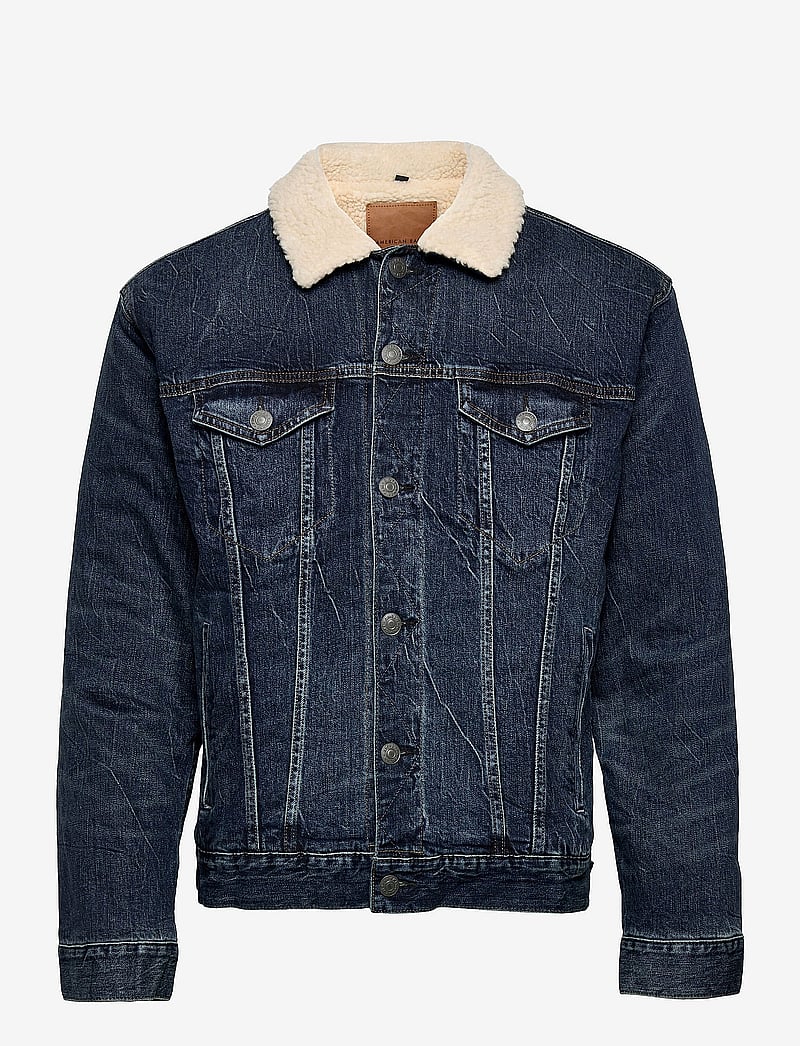 AE Sherpa Lined Denim Jacket American Eagle - Main Image