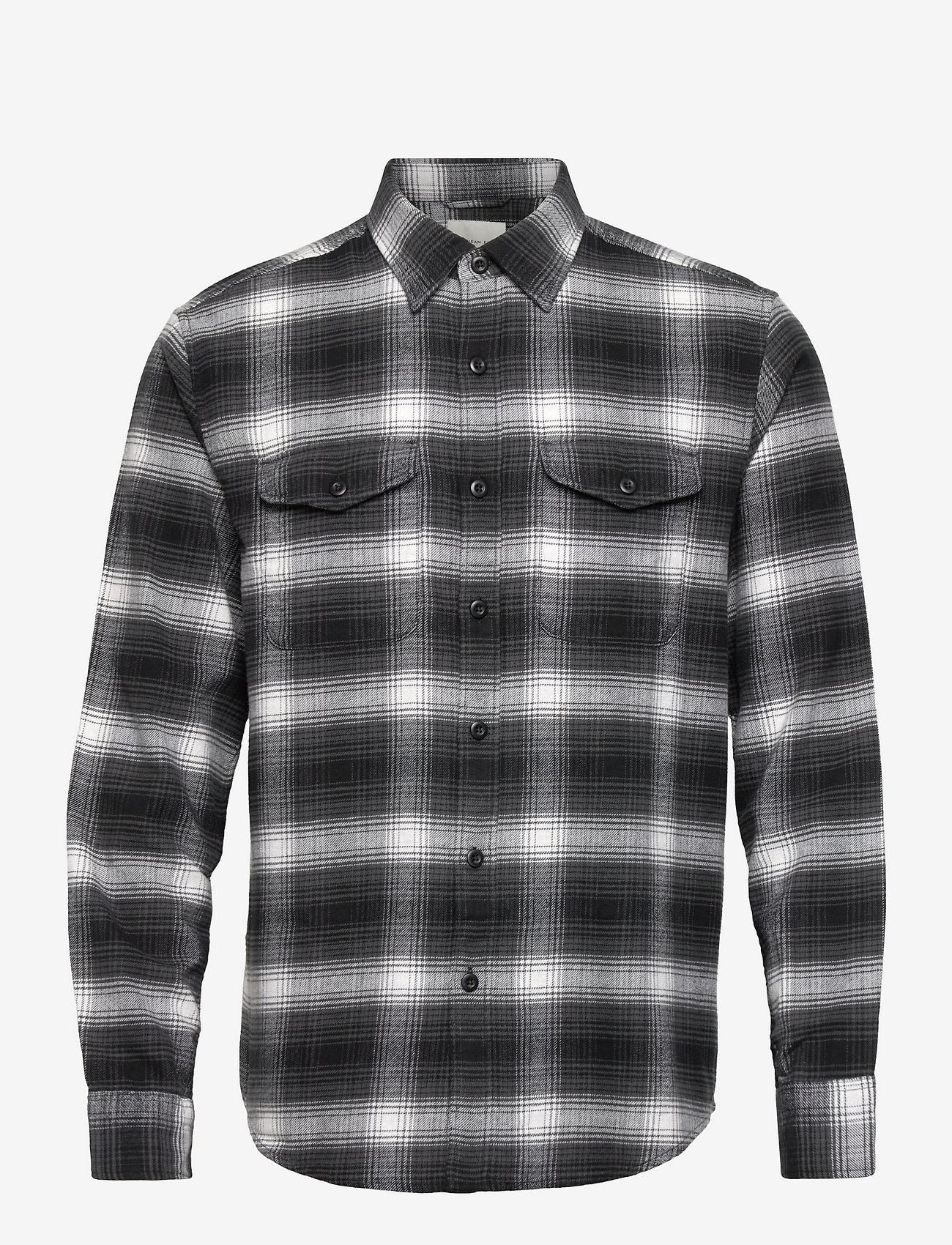 American Eagle - JONES PLAID SAWYER FLANNEL - black - 0