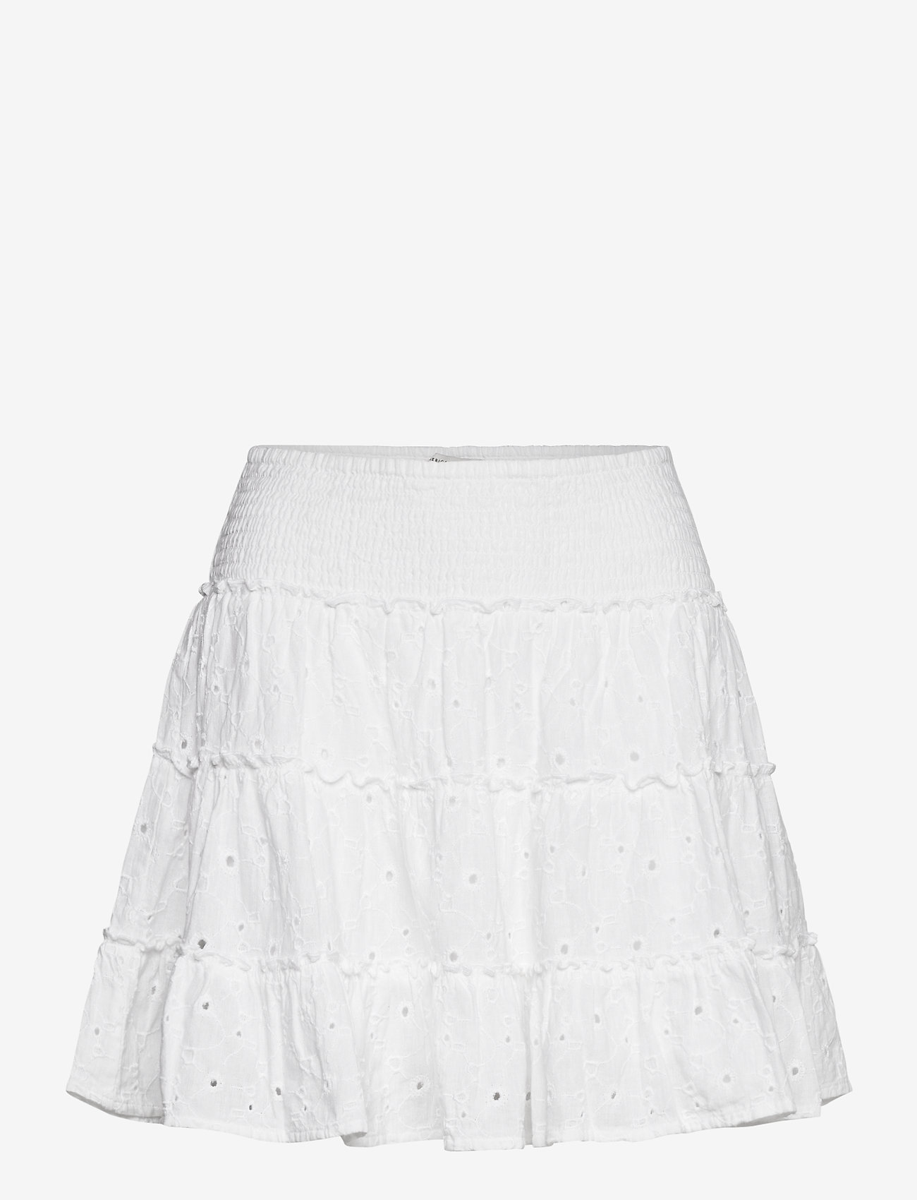 American Eagle - AE Solid Tiered Mini Skirt - white - 0