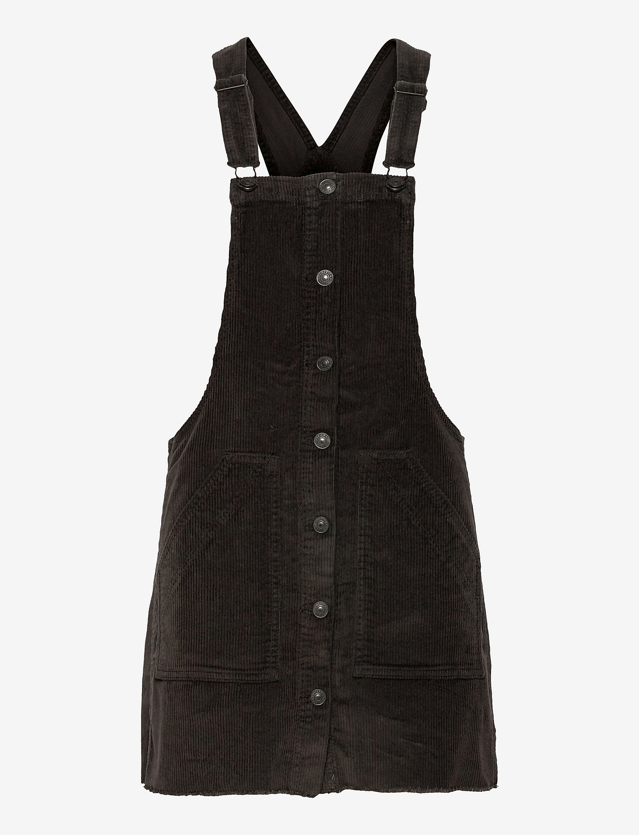 American Eagle - AE Corduroy Dress Overall - onyx black - 0