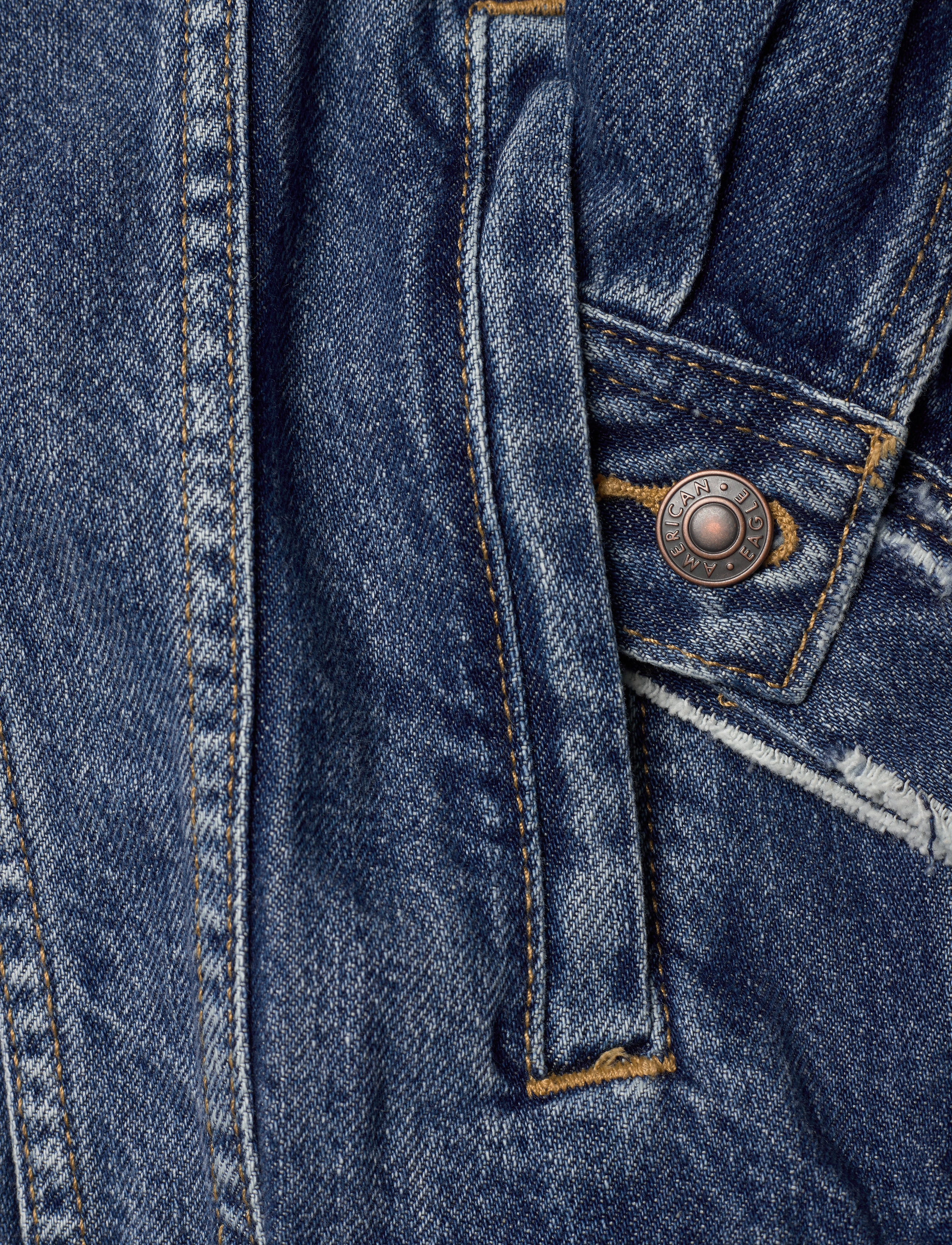 American Eagle - BALLOON SLEEVE BOYFRIEND - medium wash - 3